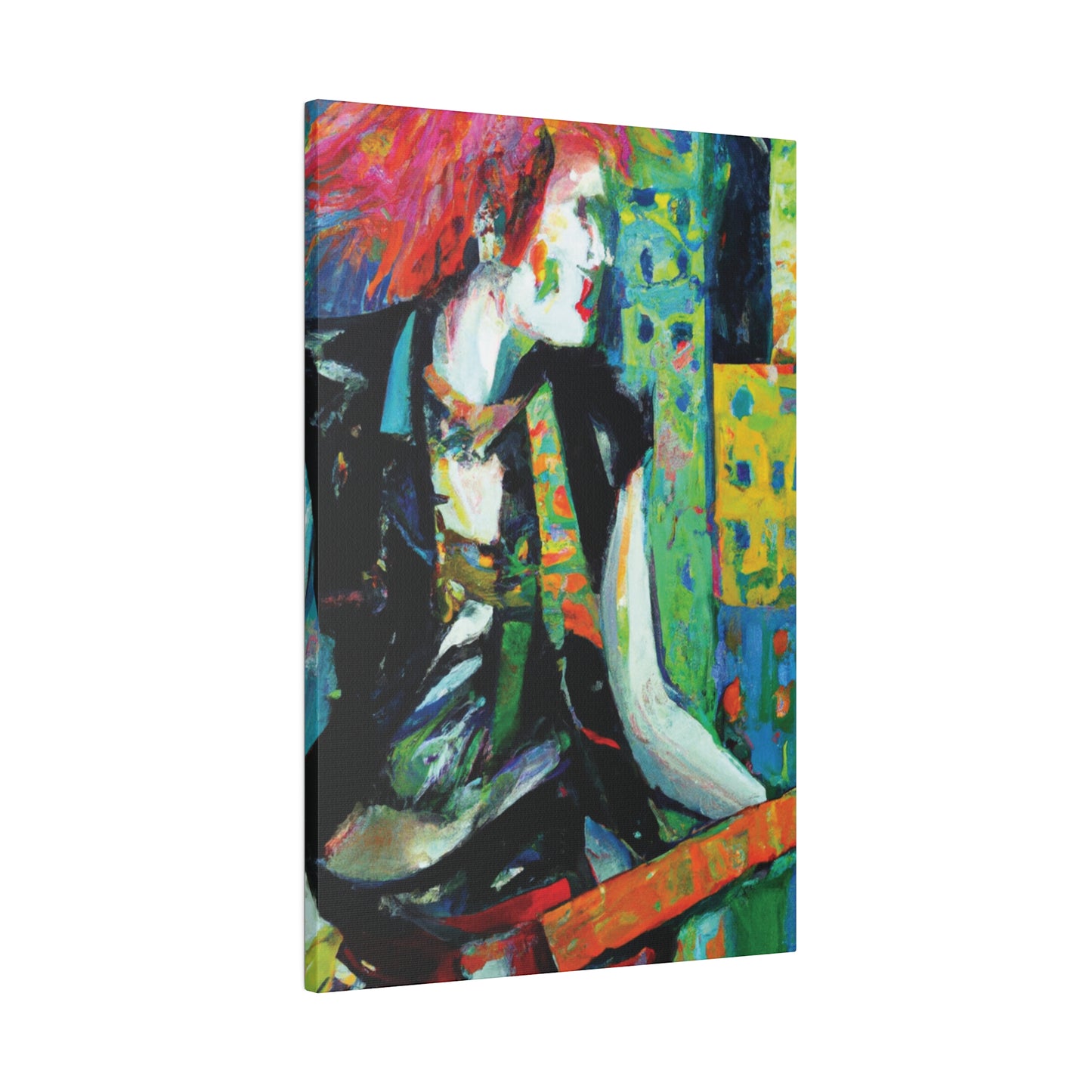 8726V - Rockstar Oil Painting Style Print | Poster | Home Decor | Wall Art | Music Art | Canvas