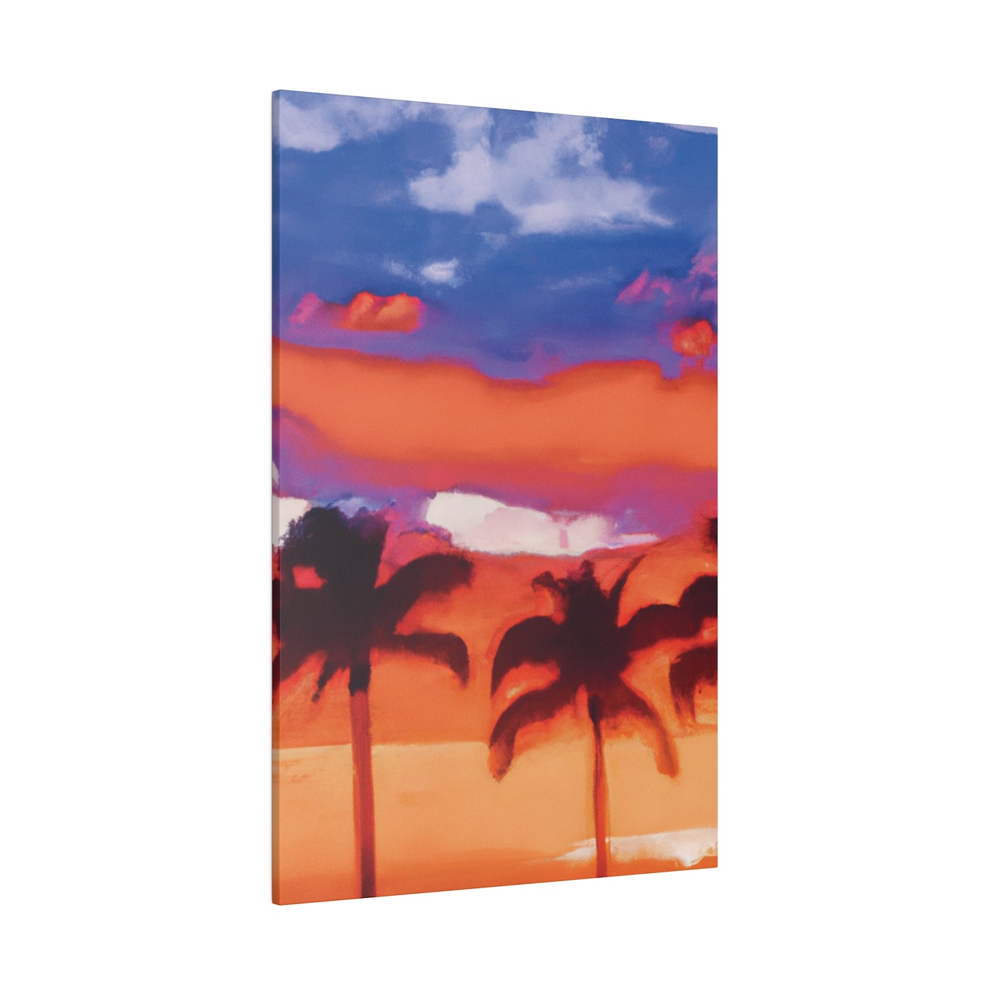 8546B - Miami Beach Sunset Painting Print | Miami | Beach | Sunset | Poster | Home Decor | Wall Art | Canvas