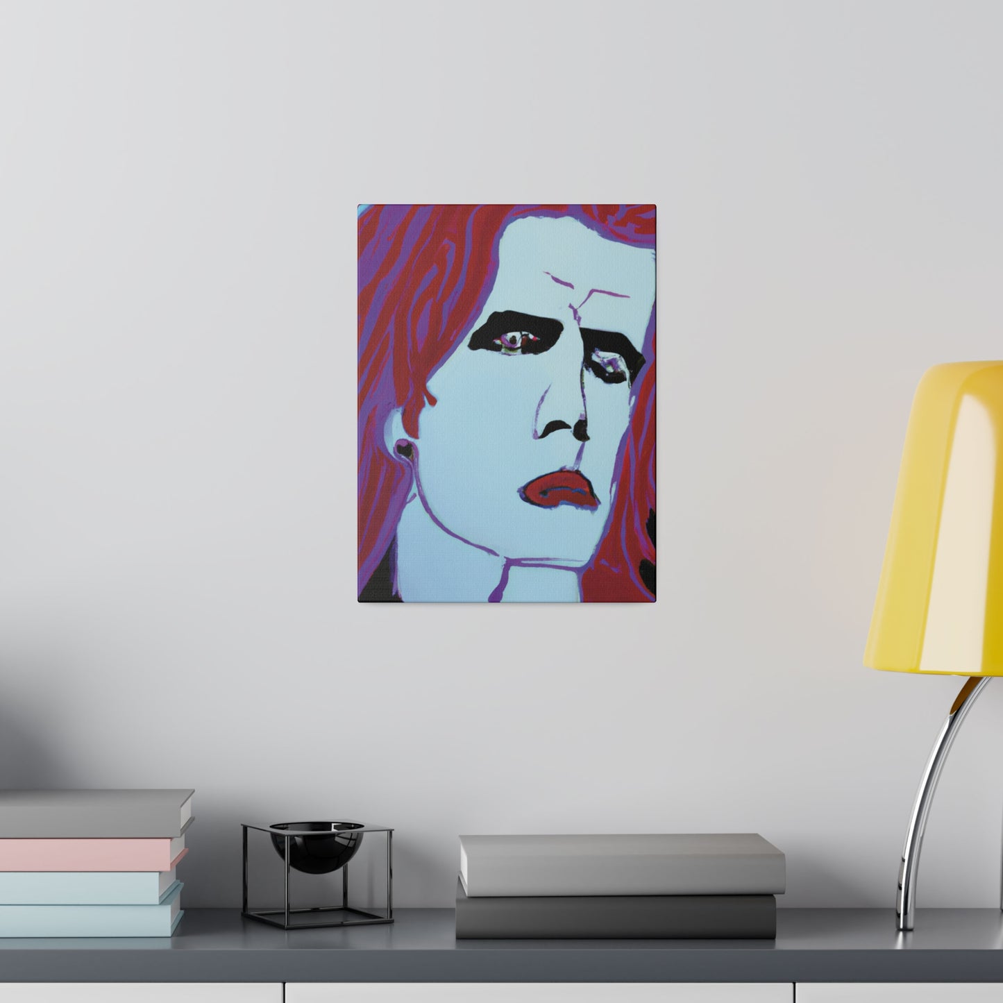 9068G - Rockstar Painting Print | Face | Abstract | Poster | Home Decor | Wall Art | Music Art | Canvas