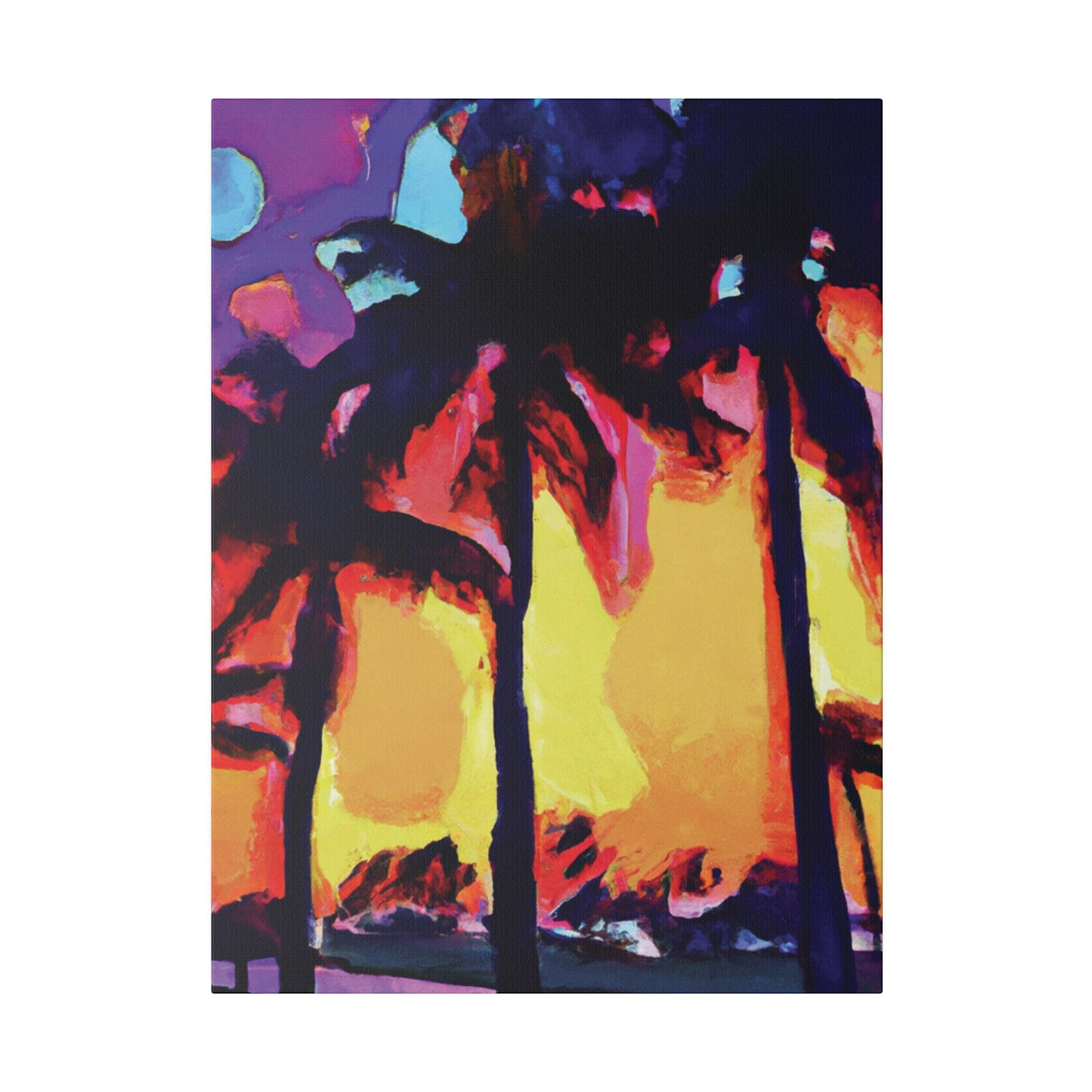 7278A - Miami Beach Sunset Painting Print | Miami | Beach | Sunset | Poster | Home Decor | Wall Art | Canvas