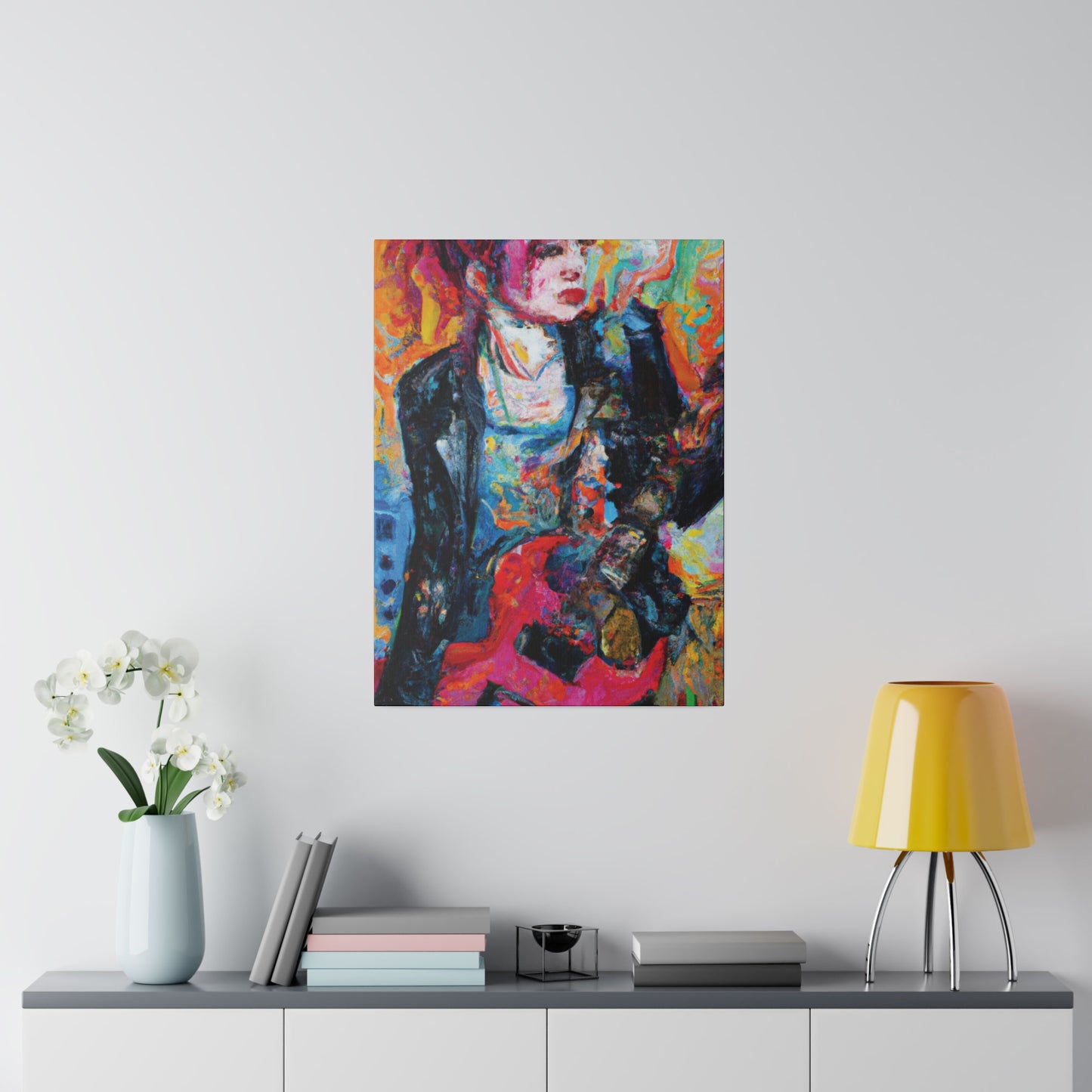 6278X - Rockstar Oil Painting Style Print | Poster | Home Decor | Wall Art | Music Art | Canvas