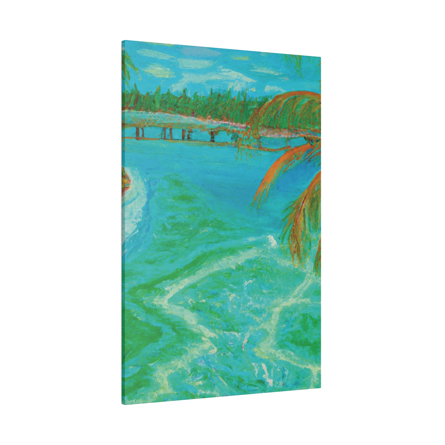 8864B - Bahamas Ocean Painting Print | Bahamas | Ocean | Beach | Poster | Home Decor | Wall Art | Canvas