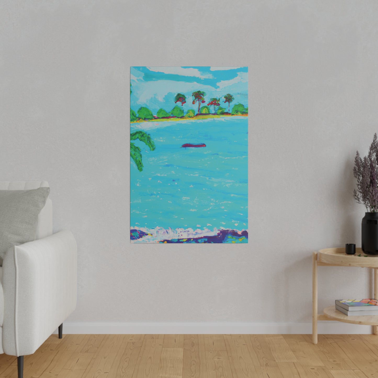 7481H - Bahamas Ocean Painting Print | Bahamas | Ocean | Beach | Poster | Home Decor | Wall Art | Canvas