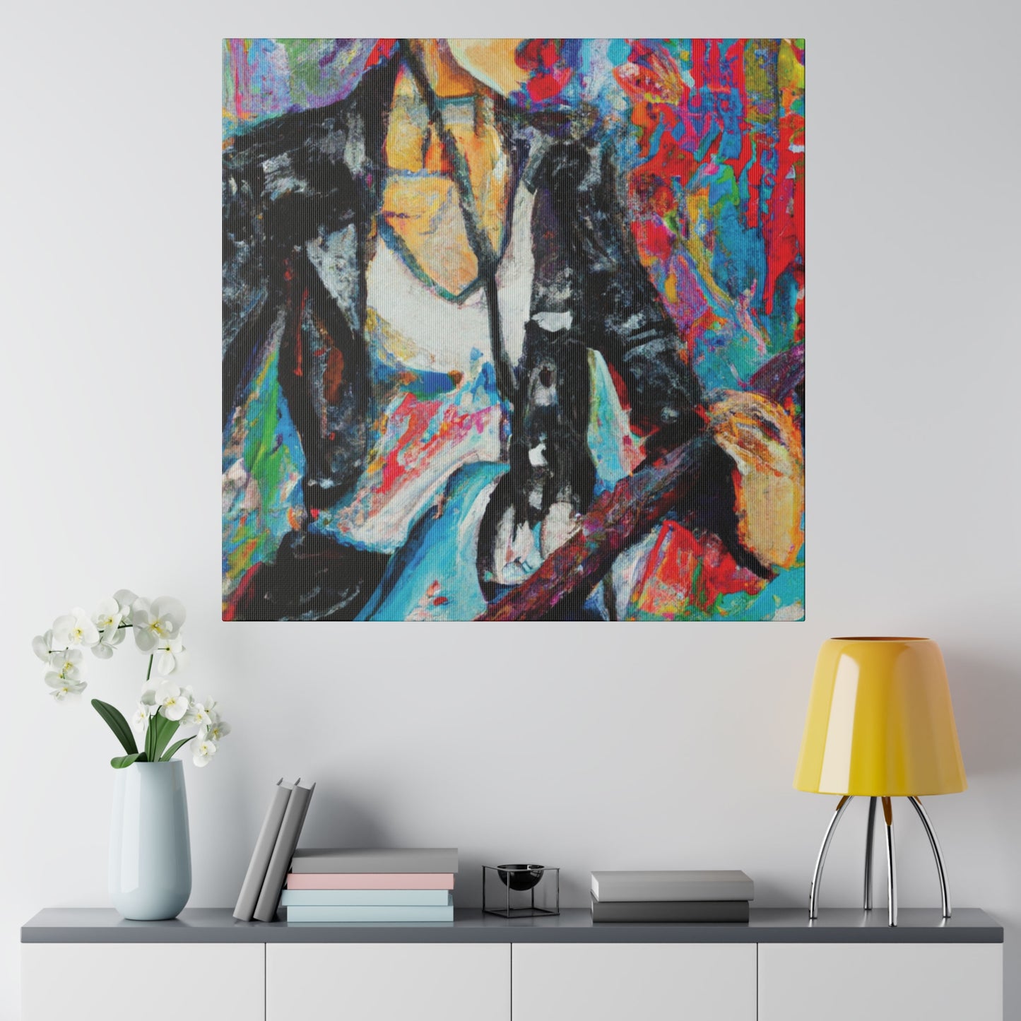 3492Z - Rockstar Oil Painting Style Print | Poster | Home Decor | Wall Art | Music Art | Canvas