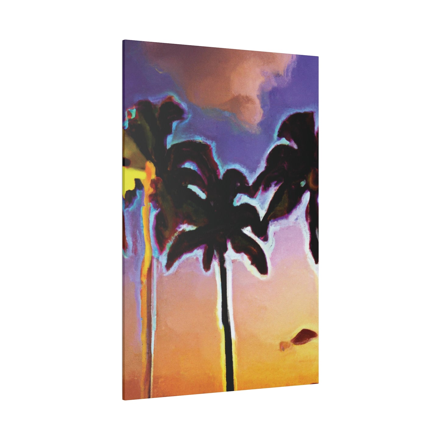 9603V - Miami Beach Sunset Painting Print | Miami | Beach | Sunset | Poster | Home Decor | Wall Art | Canvas