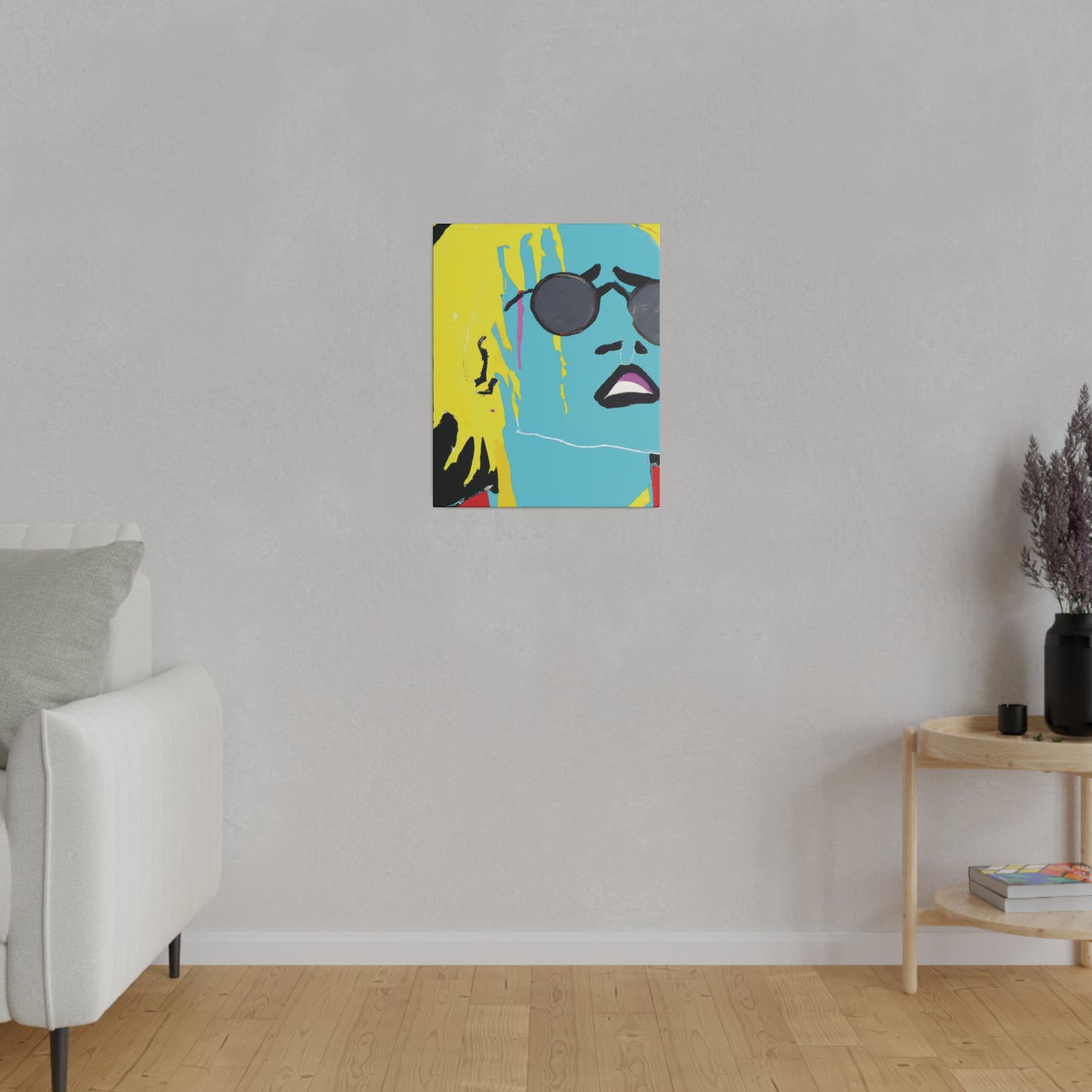 3863S - Rockstar Painting Print | Face | Abstract | Poster | Home Decor | Wall Art | Music Art | Canvas