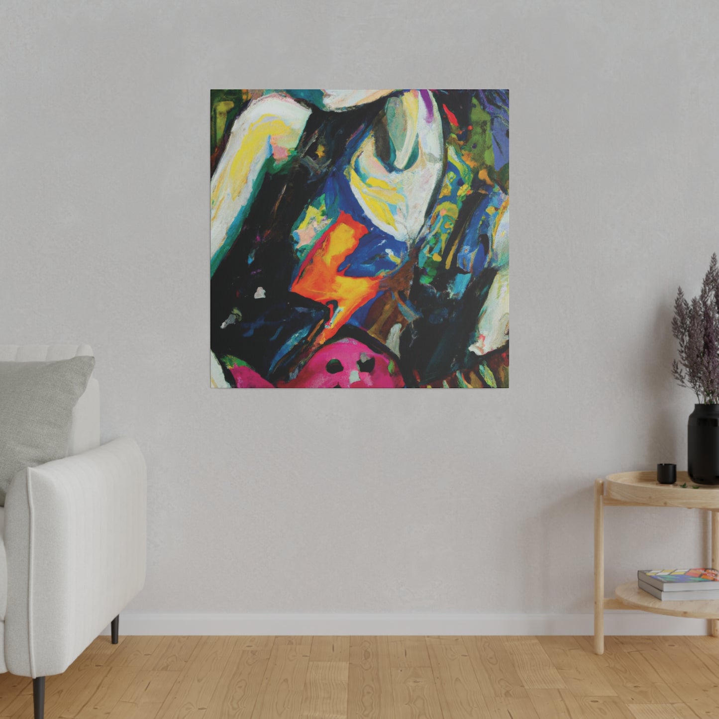 4327X - Rockstar Oil Painting Style Print | Poster | Home Decor | Wall Art | Music Art | Canvas