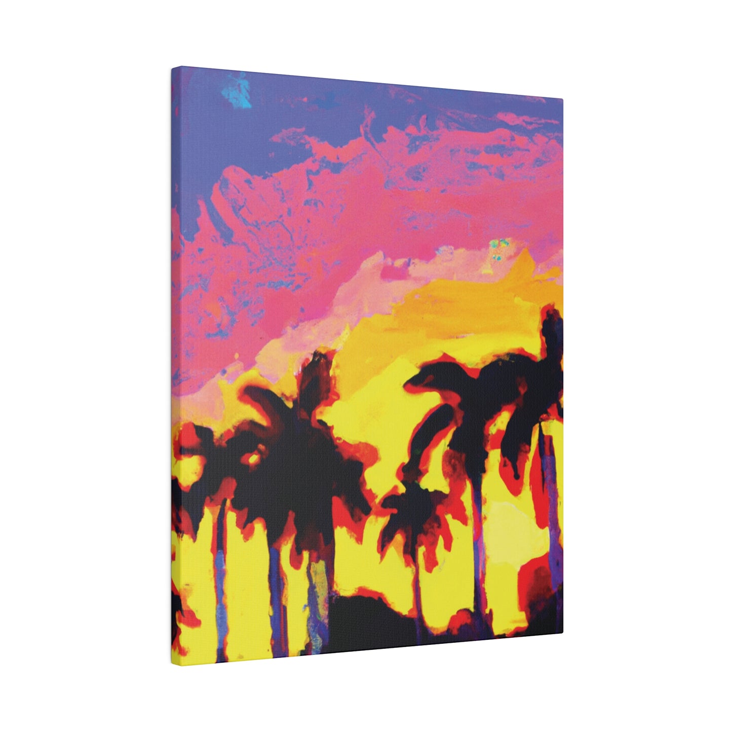 9284G - Miami Beach Sunset Painting Print | Miami | Beach | Sunset | Poster | Home Decor | Wall Art | Canvas