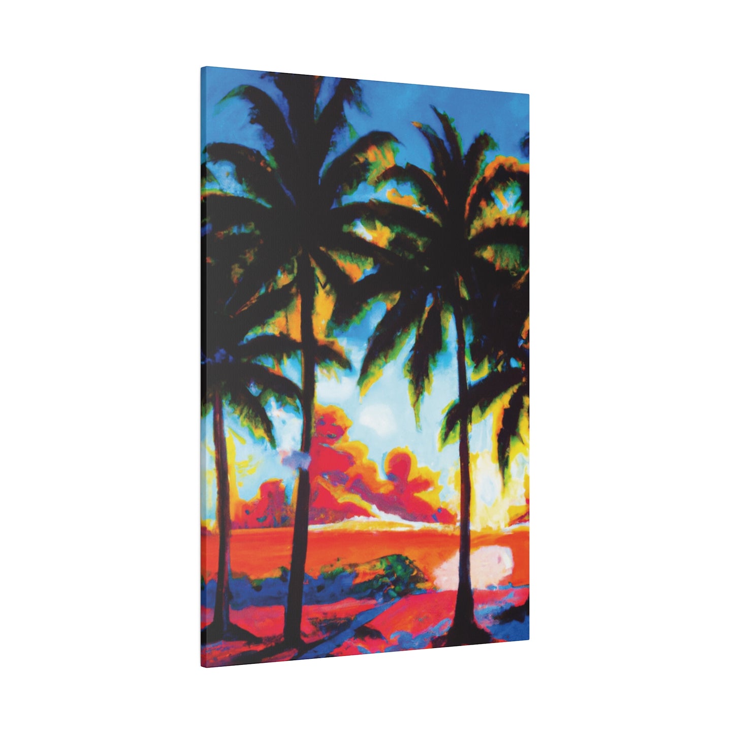941Q - Miami Beach Sunset Painting Print | Miami | Beach | Sunset | Poster | Home Decor | Wall Art | Canvas