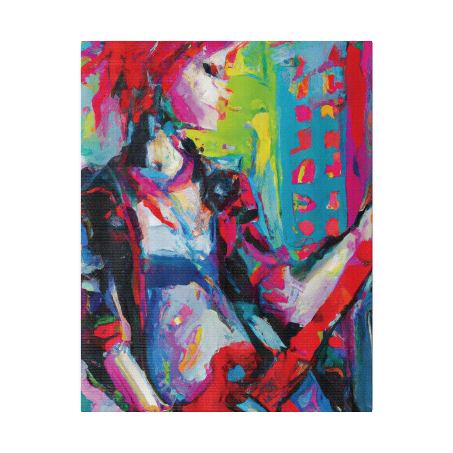 2177U - Rockstar Oil Painting Style Print | Poster | Home Decor | Wall Art | Music Art | Canvas