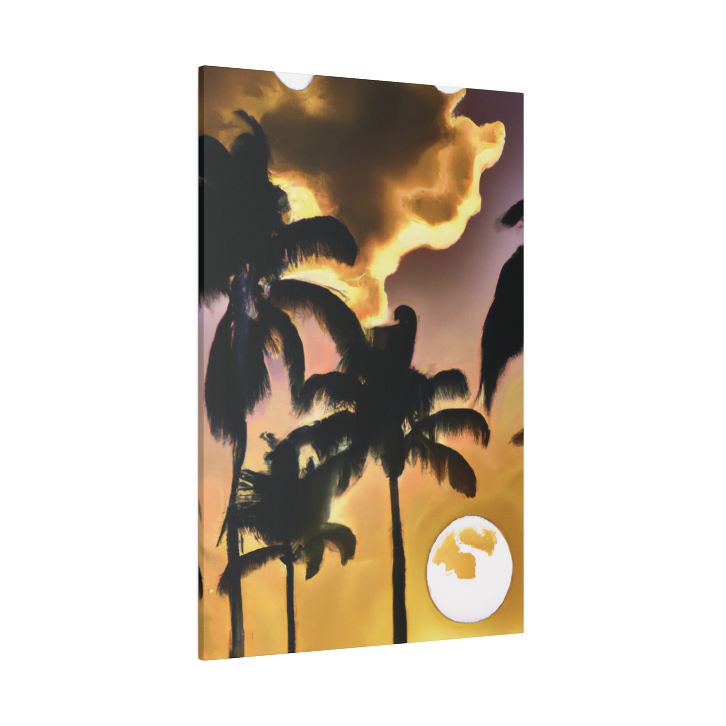 6382Q - Miami Beach Sunset Painting Print | Miami | Beach | Sunset | Poster | Home Decor | Wall Art | Canvas