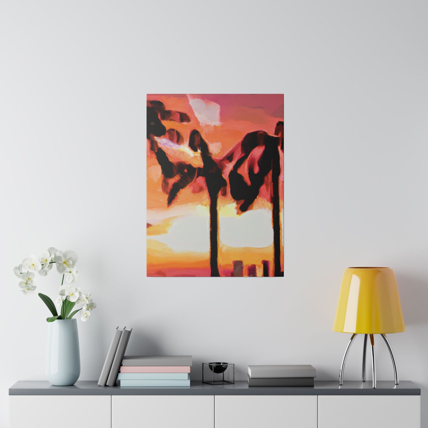 6372O - Miami Beach Sunset Painting Print | Miami | Beach | Sunset | Poster | Home Decor | Wall Art | Canvas