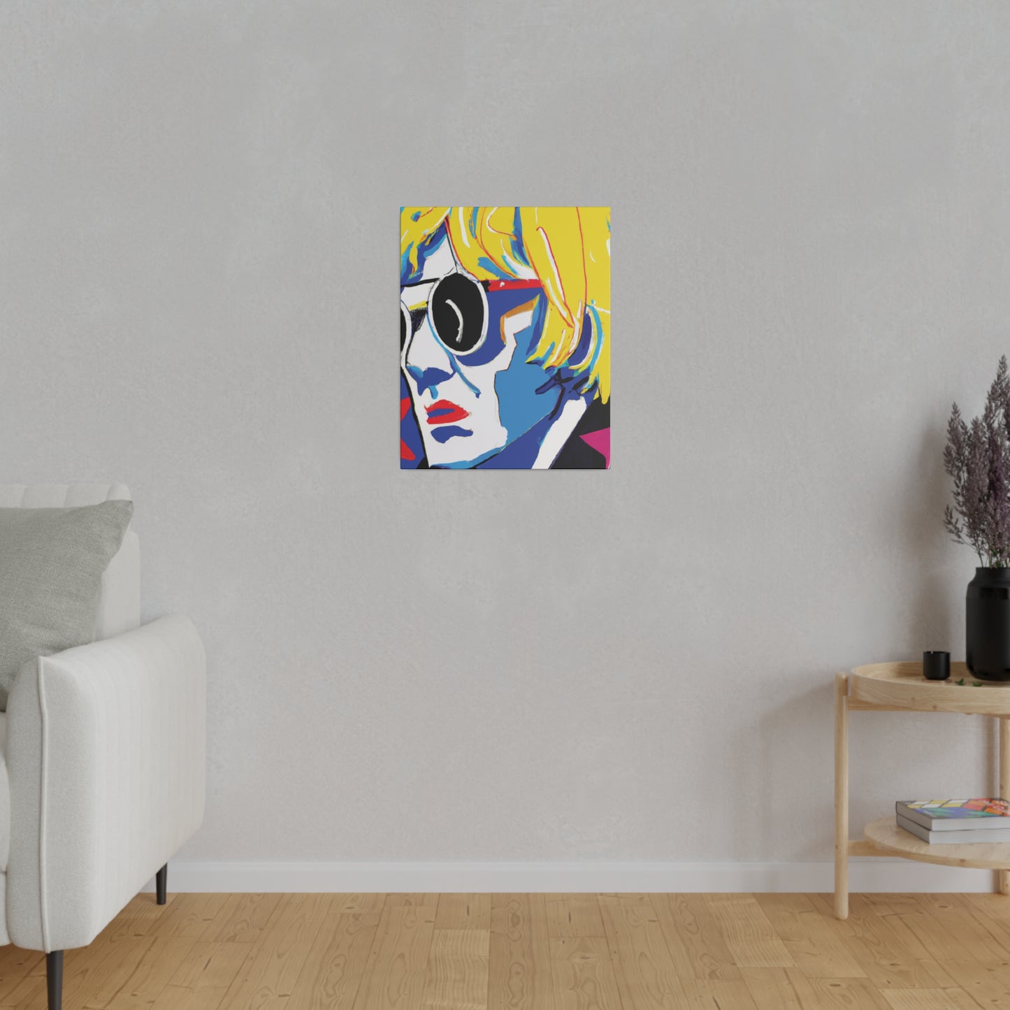 6259E - Rockstar Painting Print | Face | Abstract | Poster | Home Decor | Wall Art | Music Art | Canvas