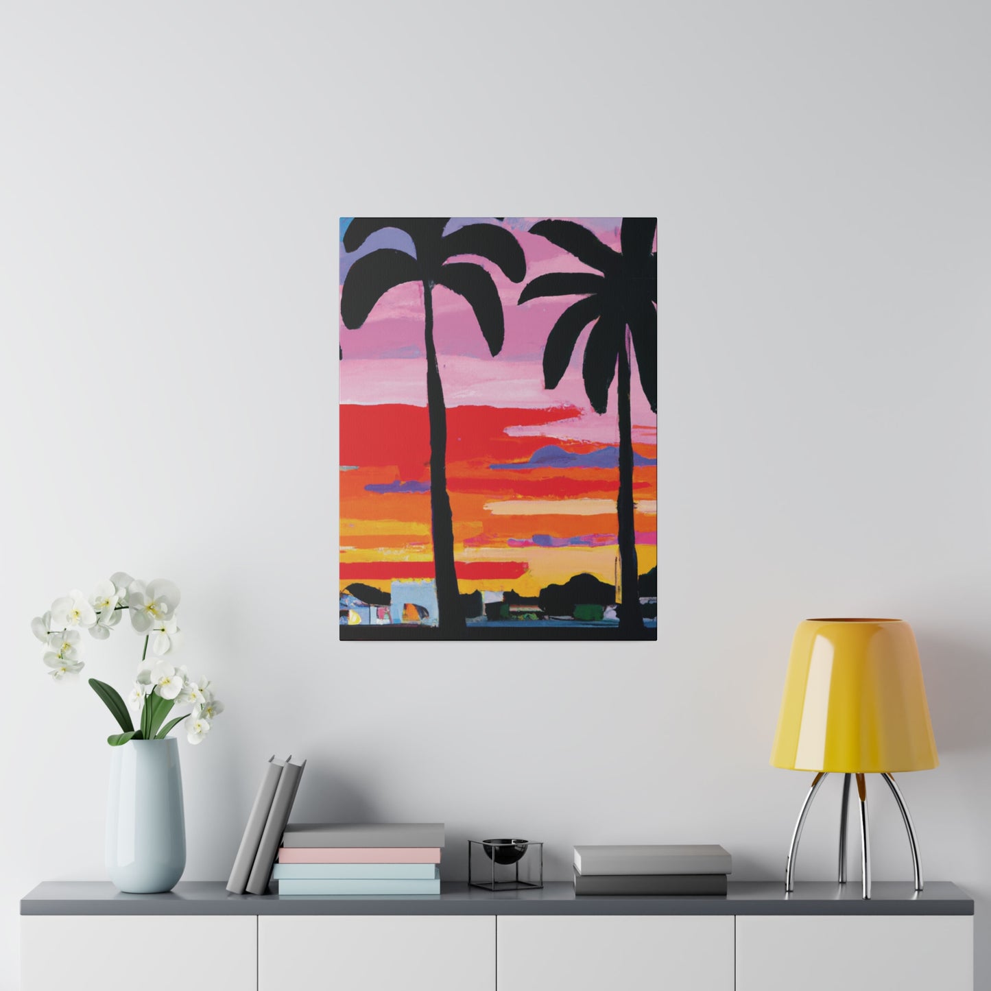 8284X - Miami Beach Sunset Painting Print | Miami | Beach | Sunset | Poster | Home Decor | Wall Art | Canvas