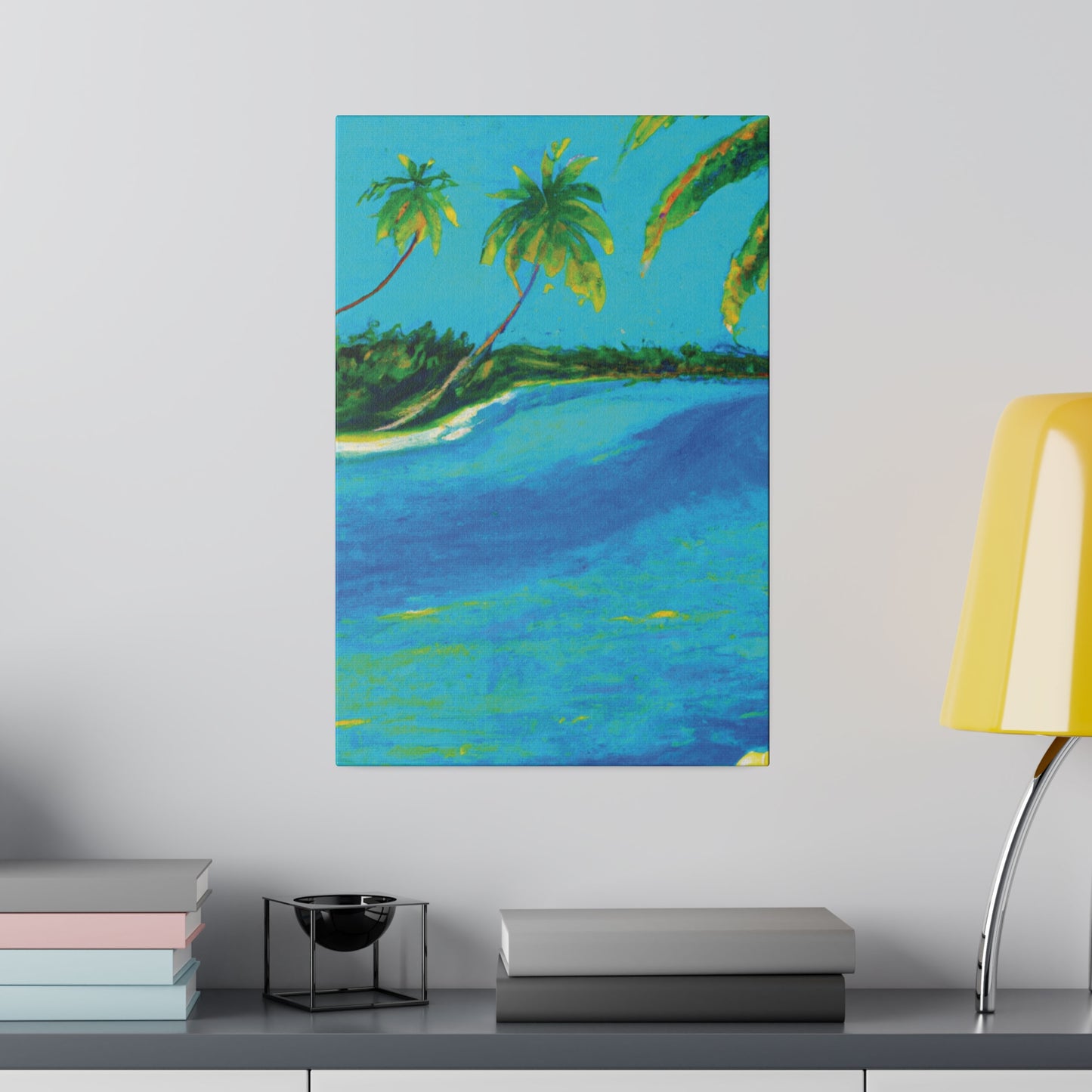 5491K - Bahamas Ocean Painting Print | Bahamas | Ocean | Beach | Poster | Home Decor | Wall Art | Canvas