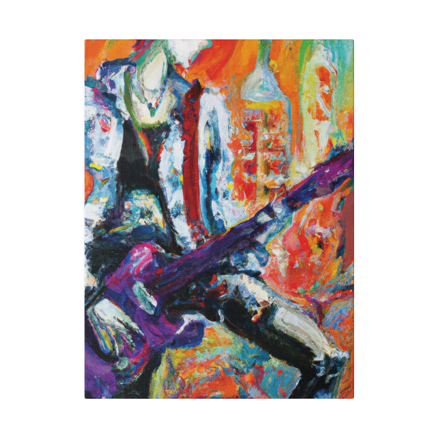 6891P - Rockstar Oil Painting Style Print | Poster | Home Decor | Wall Art | Music Art | Canvas