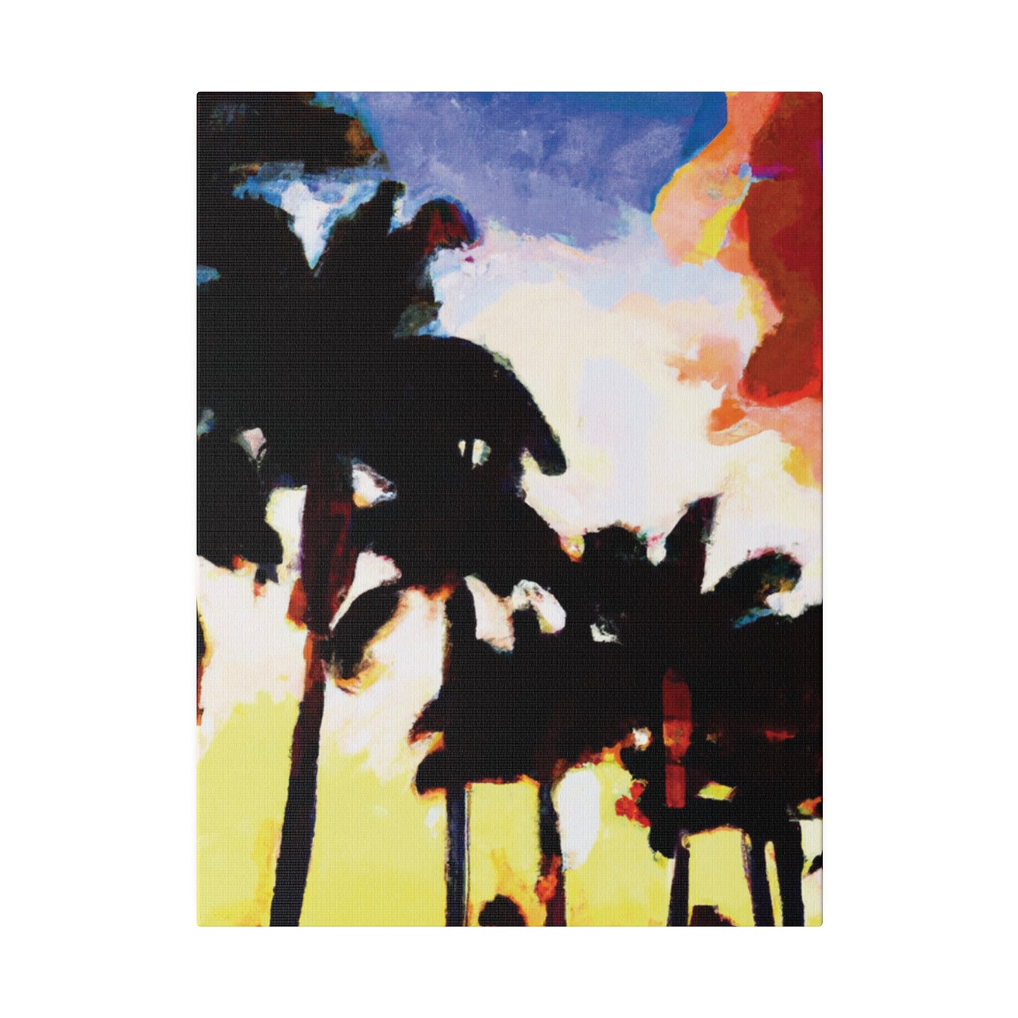 9127M - Miami Beach Sunset Painting Print | Miami | Beach | Sunset | Poster | Home Decor | Wall Art | Canvas