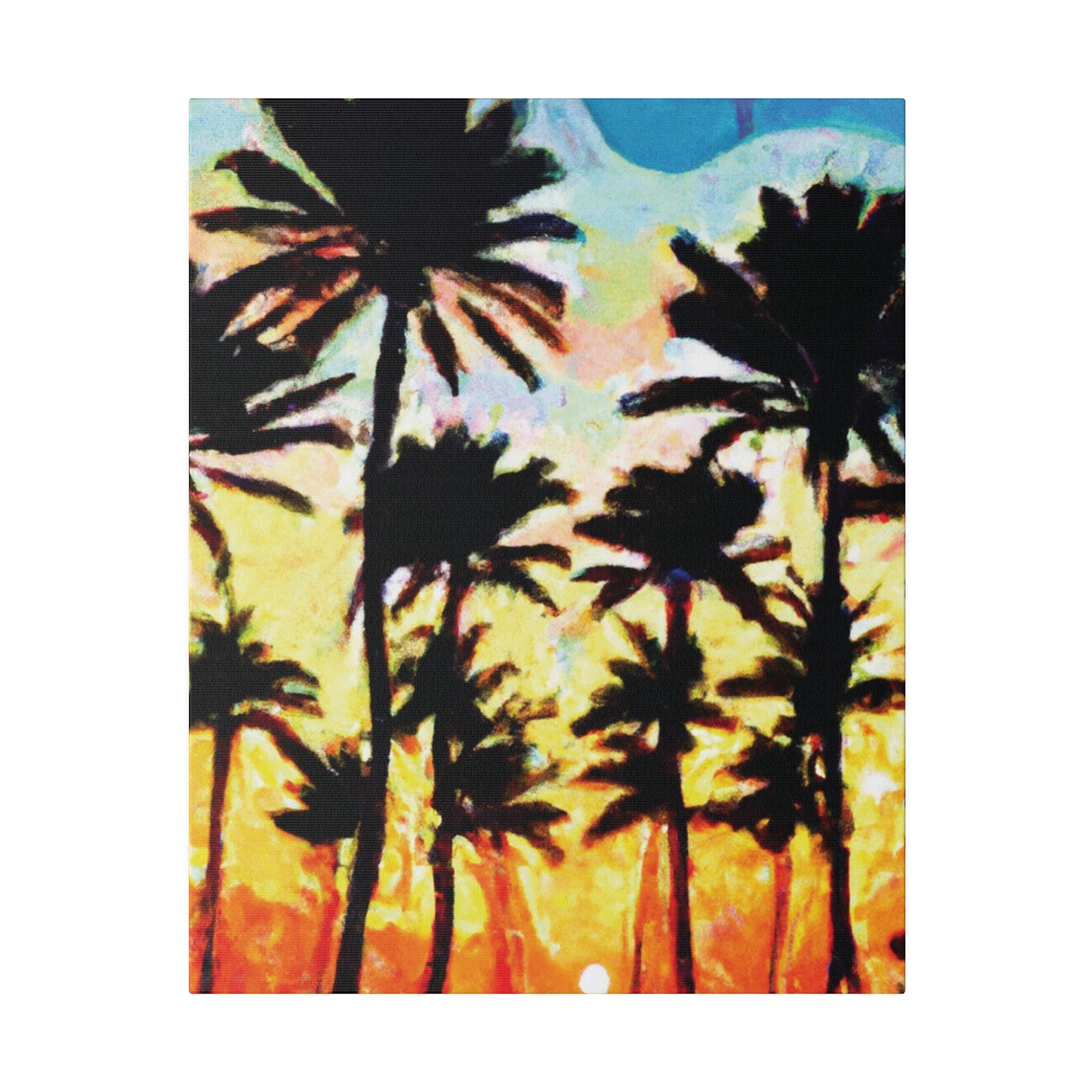 4555V - Miami Beach Sunset Painting Print | Miami | Beach | Sunset | Poster | Home Decor | Wall Art | Canvas