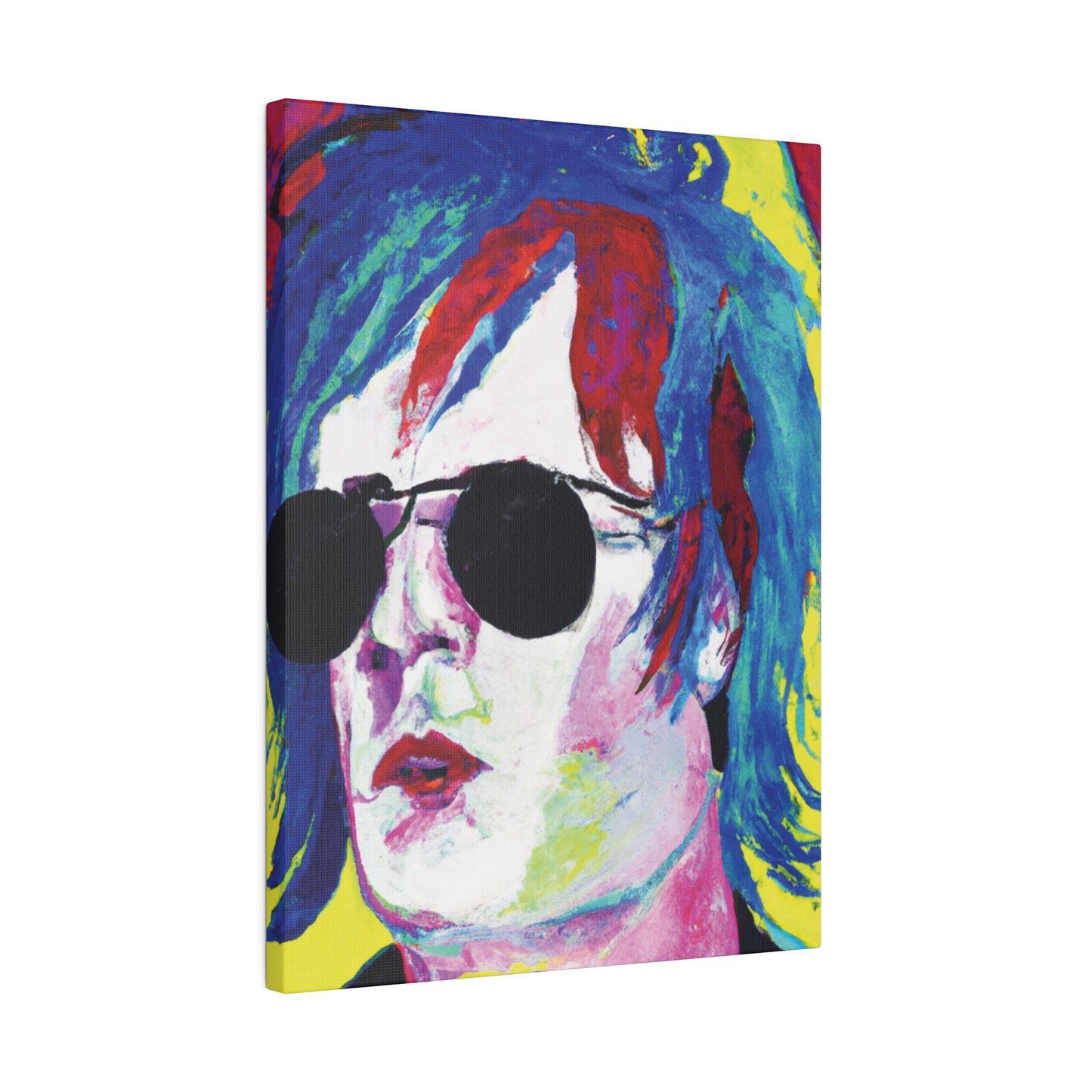 7634A - Rockstar Painting Print | Face | Abstract | Poster | Home Decor | Wall Art | Music Art | Canvas