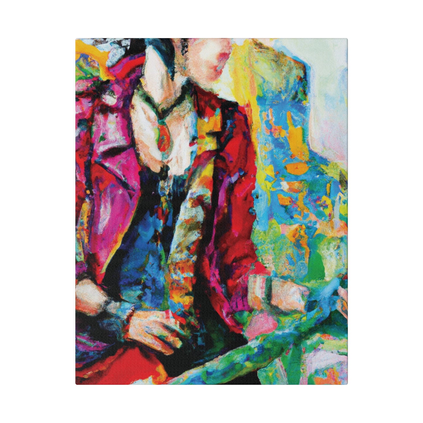 7234K - Rockstar Oil Painting Style Print | Poster | Home Decor | Wall Art | Music Art | Canvas