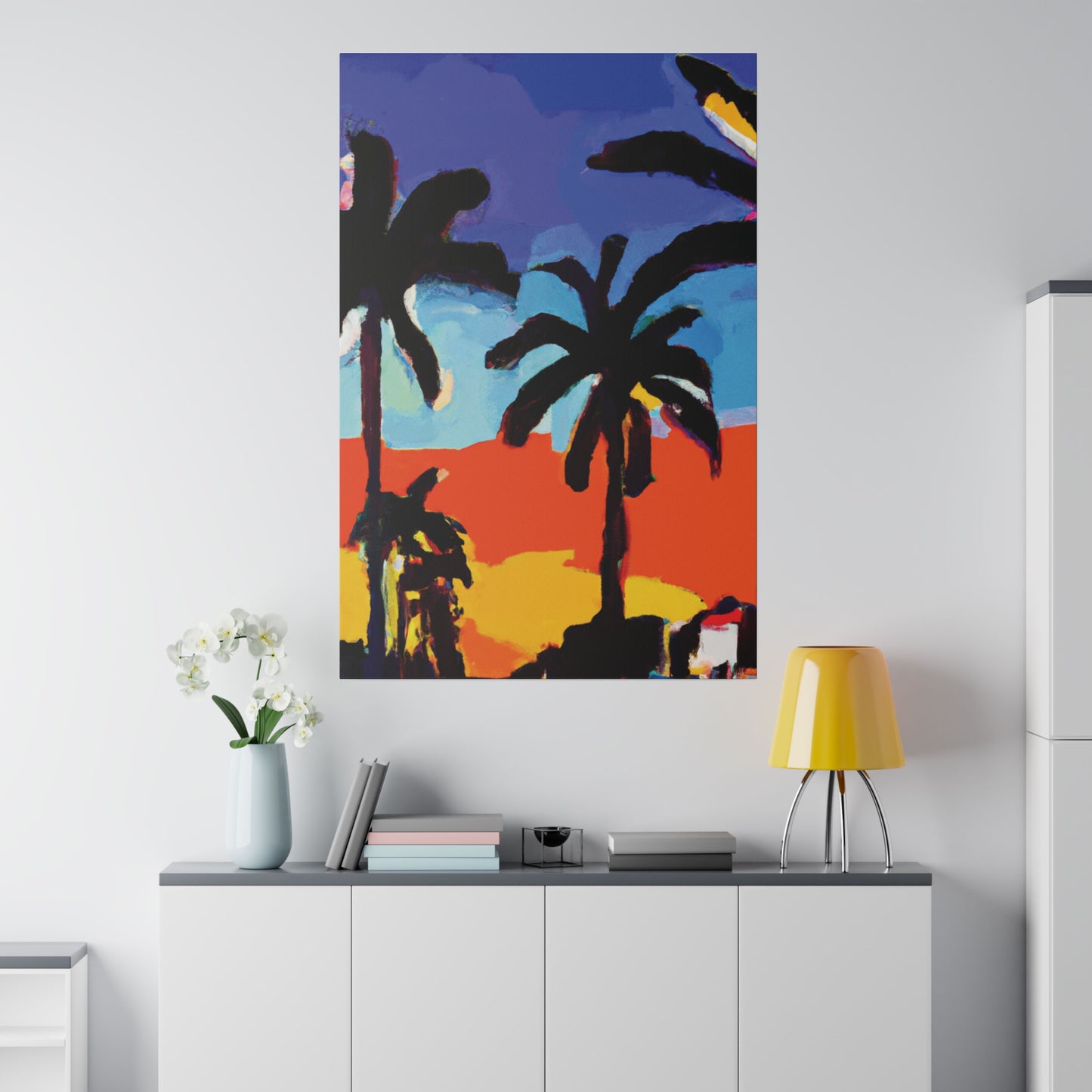 8634T - Miami Beach Sunset Painting Print | Miami | Beach | Sunset | Poster | Home Decor | Wall Art | Canvas