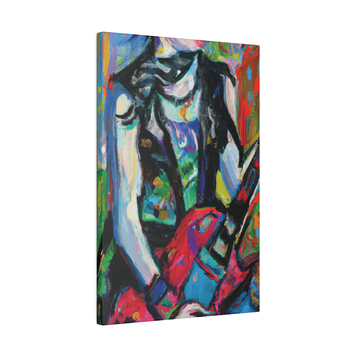 7129F - Rockstar Oil Painting Style Print | Poster | Home Decor | Wall Art | Music Art | Canvas