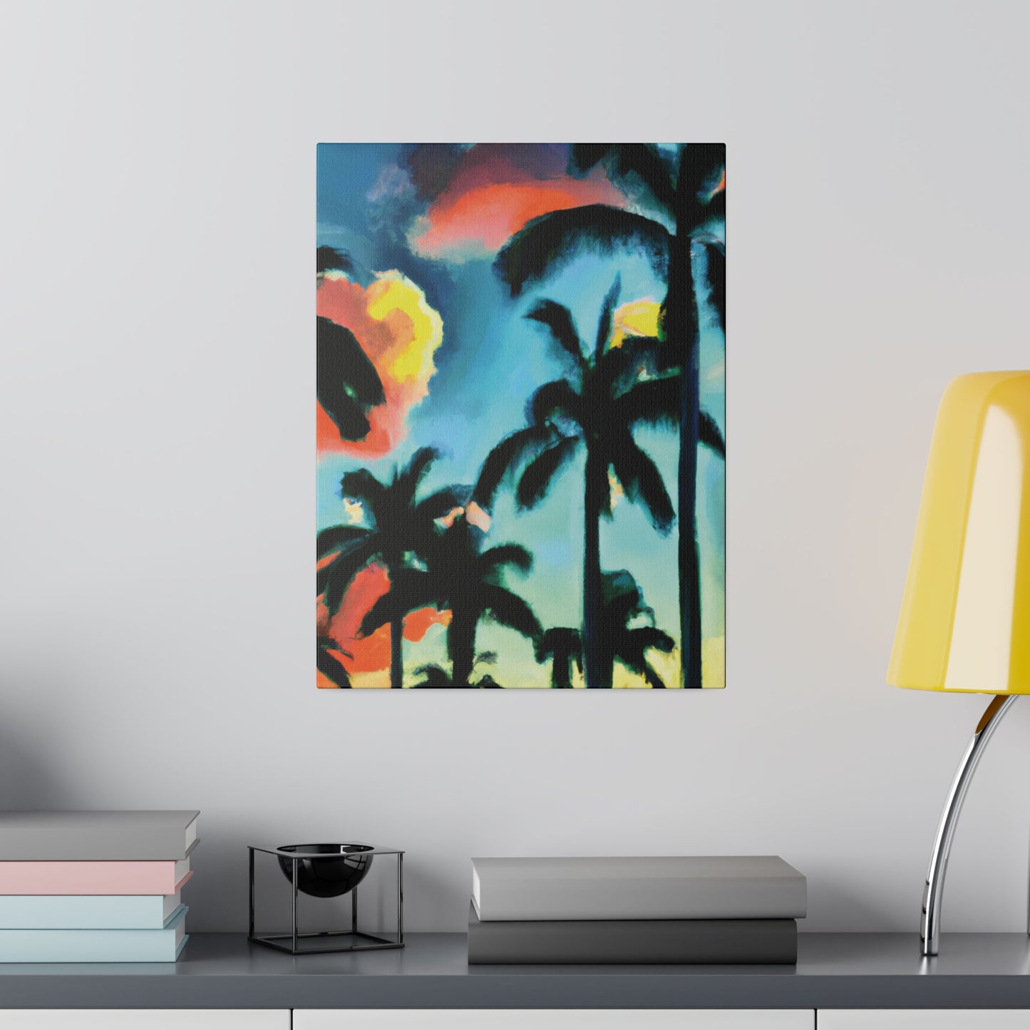 8724W - Miami Beach Sunset Painting Print | Miami | Beach | Sunset | Poster | Home Decor | Wall Art | Canvas