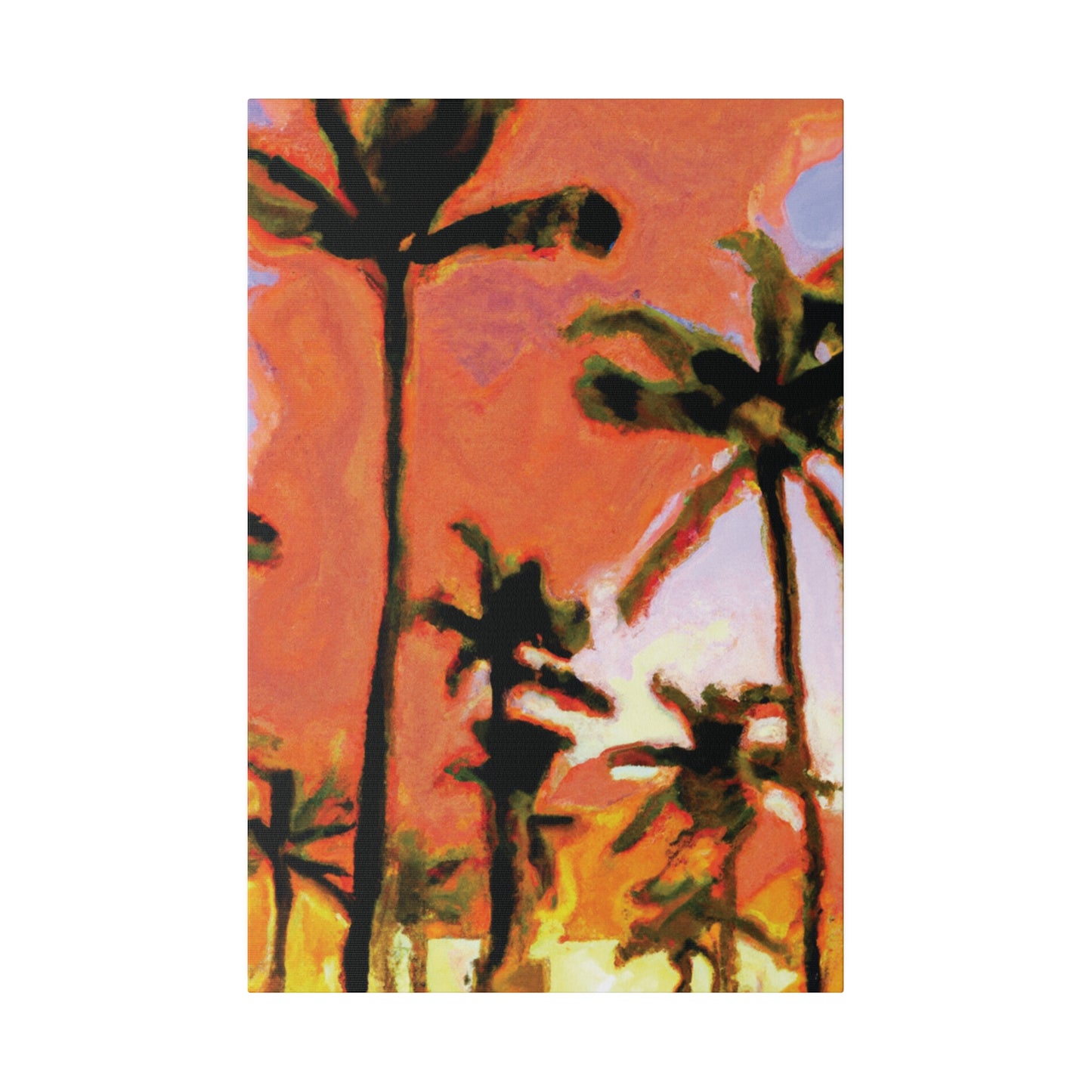 7177X - Miami Beach Sunset Painting Print | Miami | Beach | Sunset | Poster | Home Decor | Wall Art | Canvas