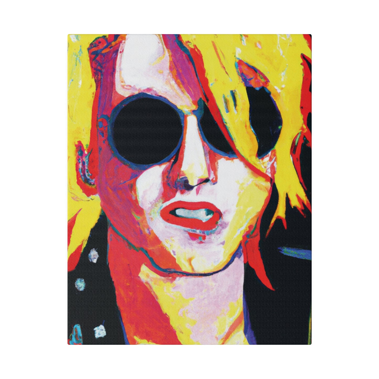 4786R - Rockstar Painting Print | Face | Abstract | Poster | Home Decor | Wall Art | Music Art | Canvas