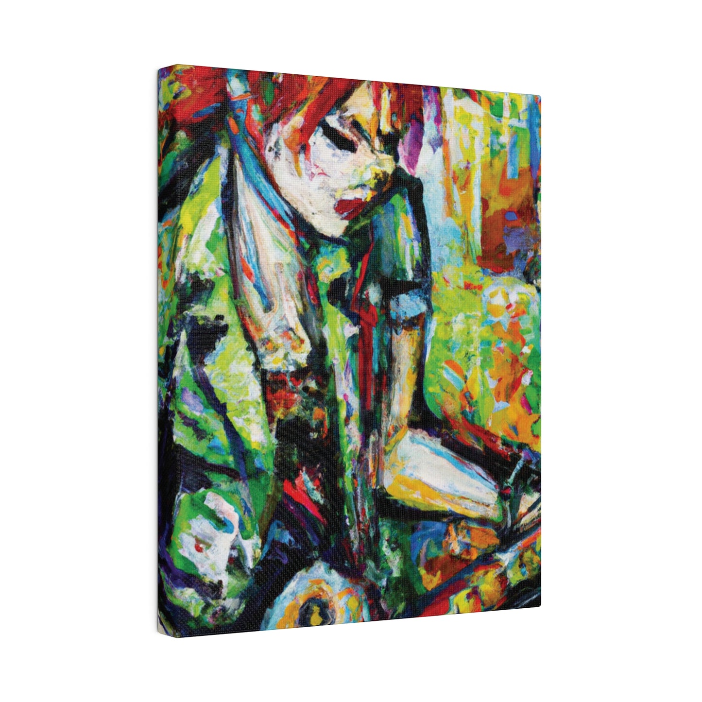 2204G - Rockstar Oil Painting Style Print | Poster | Home Decor | Wall Art | Music Art | Canvas