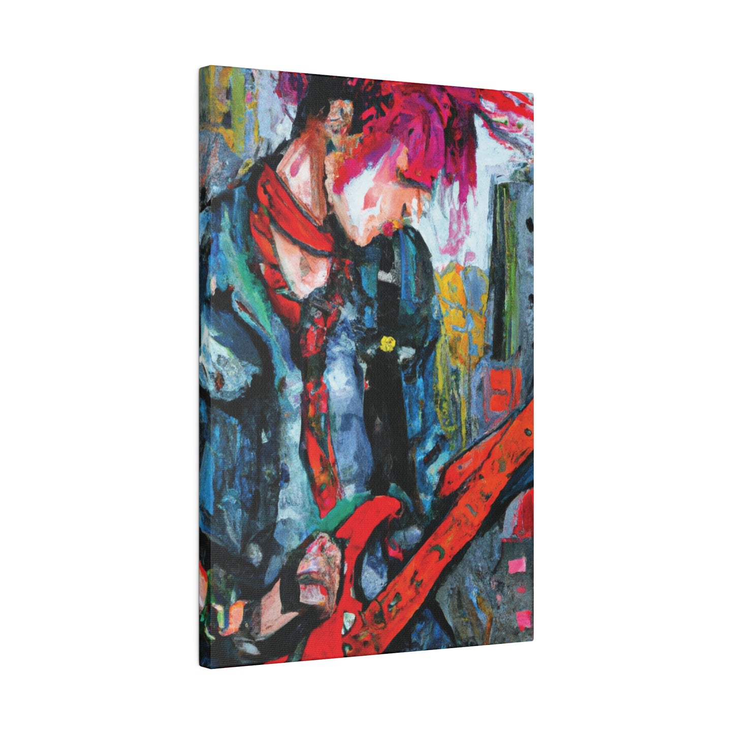 4972T - Rockstar Oil Painting Style Print | Poster | Home Decor | Wall Art | Music Art | Canvas