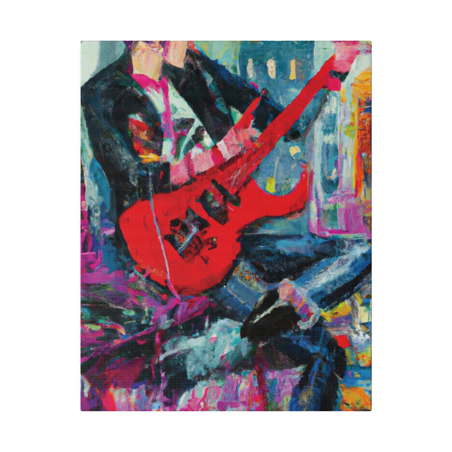 7878O - Rockstar Oil Painting Style Print | Poster | Home Decor | Wall Art | Music Art | Canvas