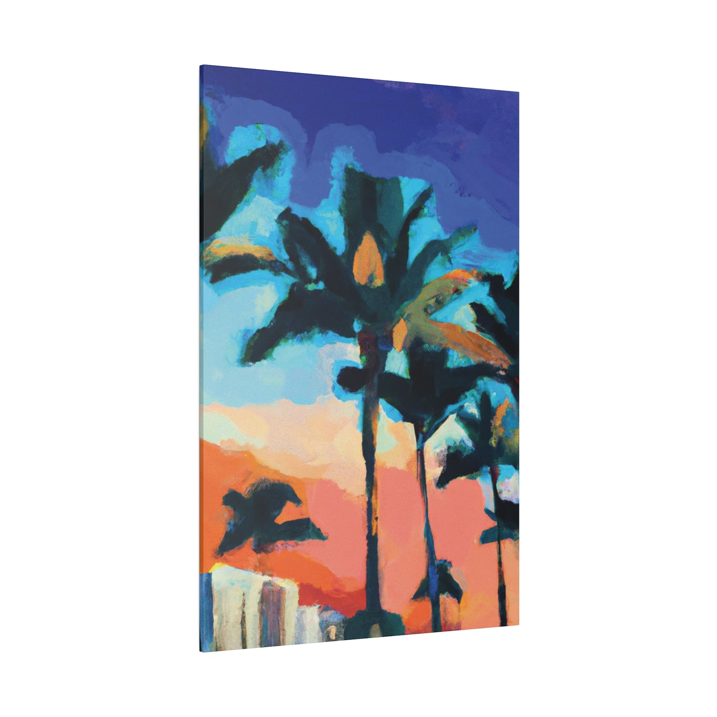 5637G - Miami Beach Sunset Painting Print | Miami | Beach | Sunset | Poster | Home Decor | Wall Art | Canvas