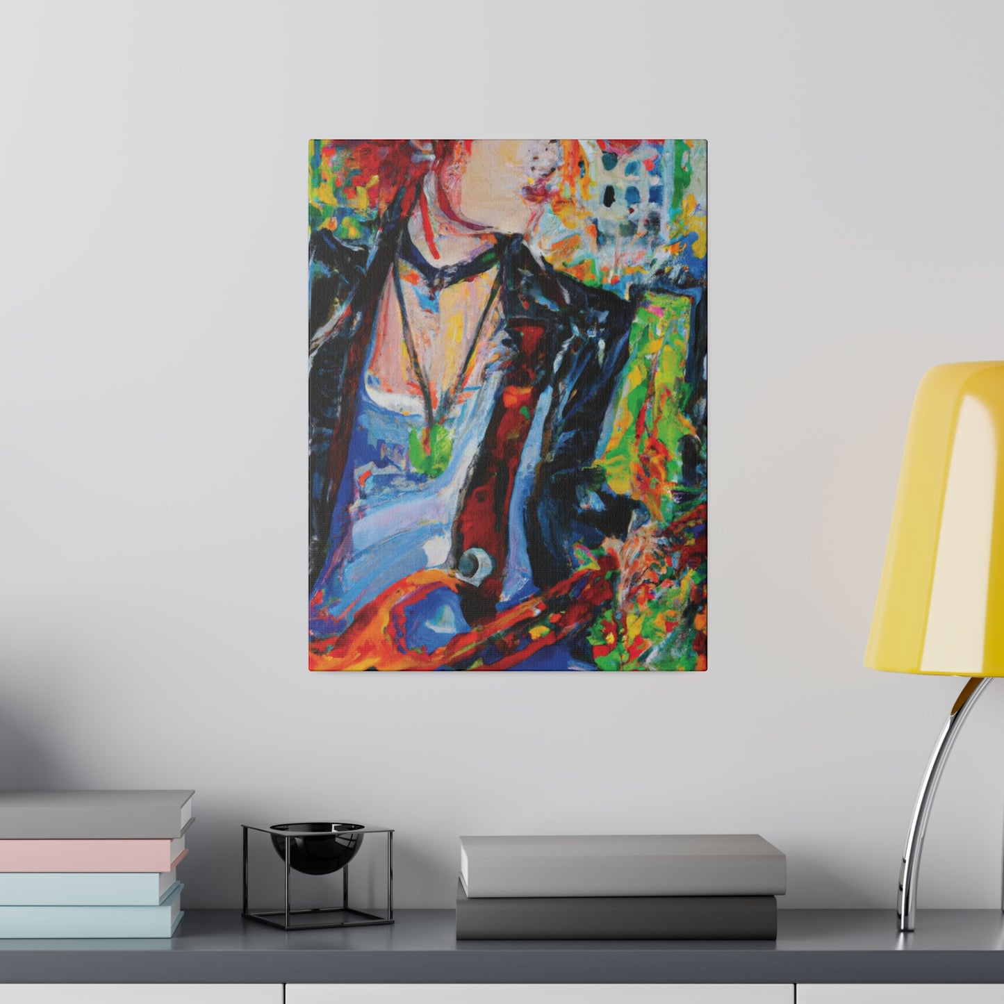 9144X - Rockstar Oil Painting Style Print | Poster | Home Decor | Wall Art | Music Art | Canvas