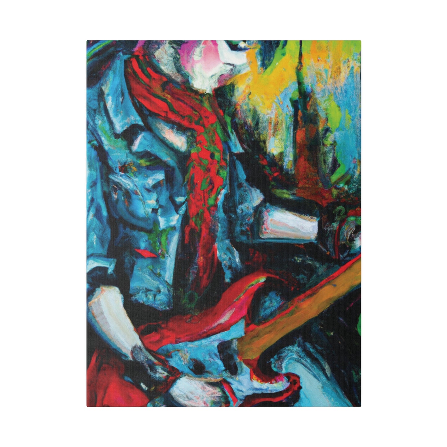 8367D - Rockstar Oil Painting Style Print | Poster | Home Decor | Wall Art | Music Art | Canvas