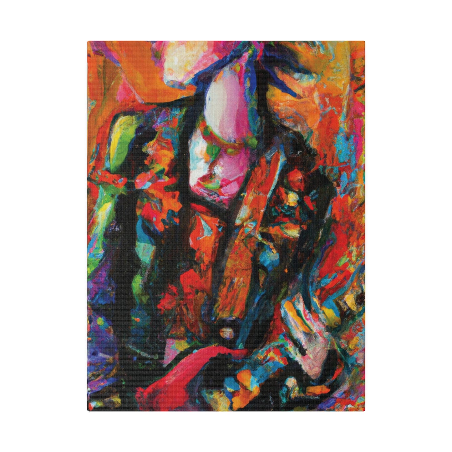 8245G - Rockstar Oil Painting Style Print | Poster | Home Decor | Wall Art | Music Art | Canvas