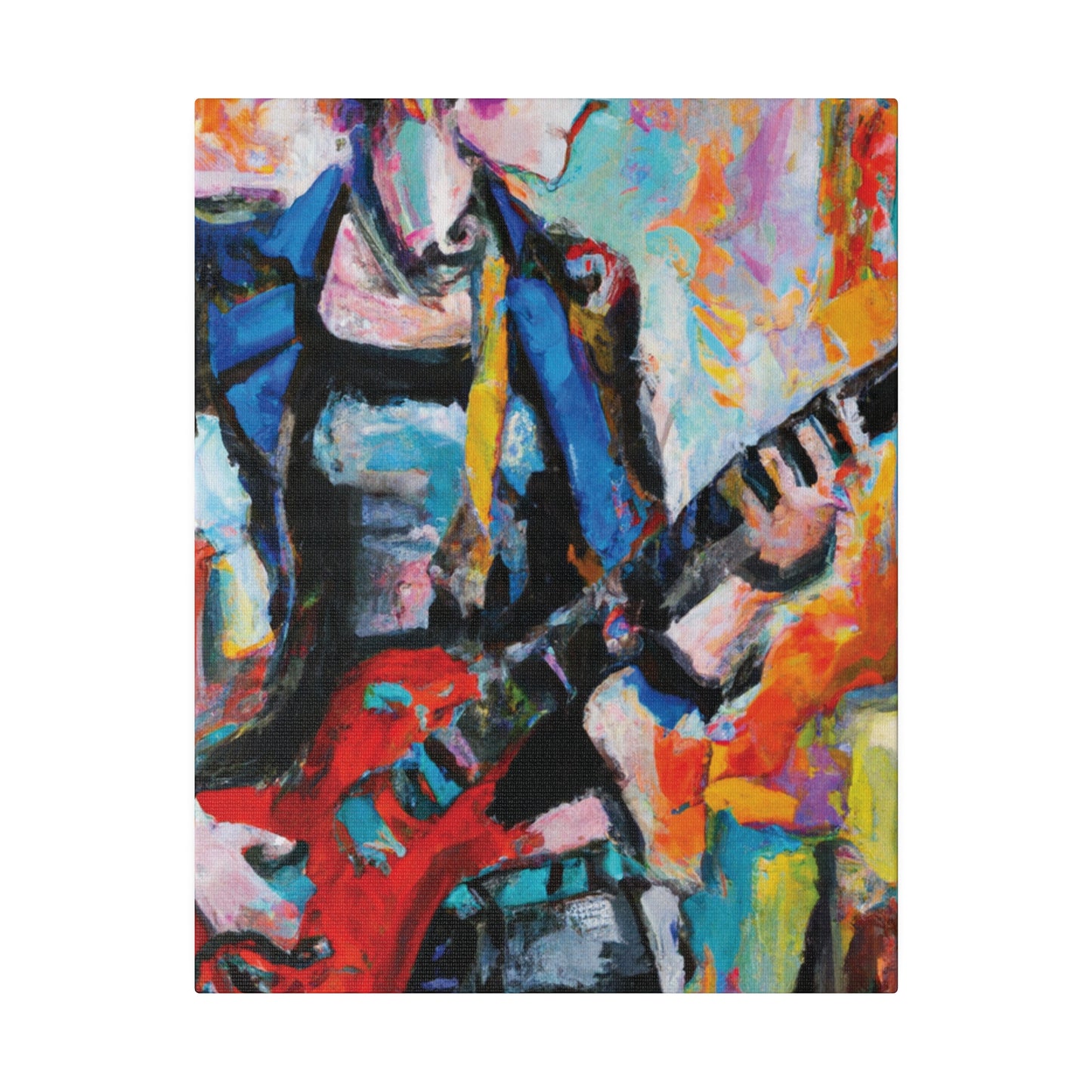 3278V - Rockstar Oil Painting Style Print | Poster | Home Decor | Wall Art | Music Art | Canvas