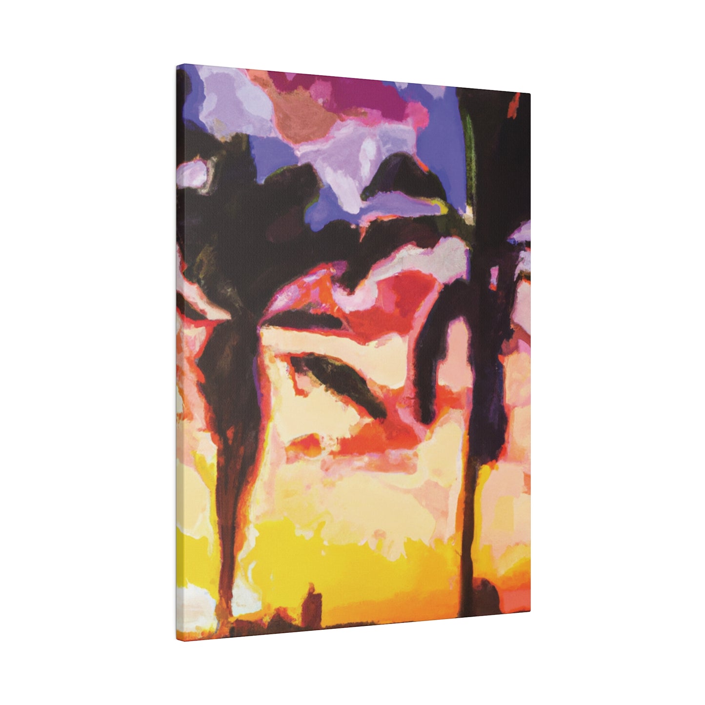 1138H - Miami Beach Sunset Painting Print | Miami | Beach | Sunset | Poster | Home Decor | Wall Art | Canvas