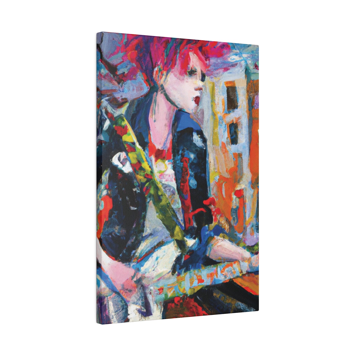 3276D - Rockstar Oil Painting Style Print | Poster | Home Decor | Wall Art | Music Art | Canvas