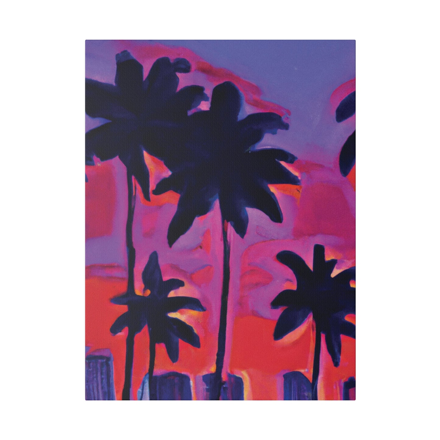 641R - Miami Beach Sunset Painting Print | Miami | Beach | Sunset | Poster | Home Decor | Wall Art | Canvas