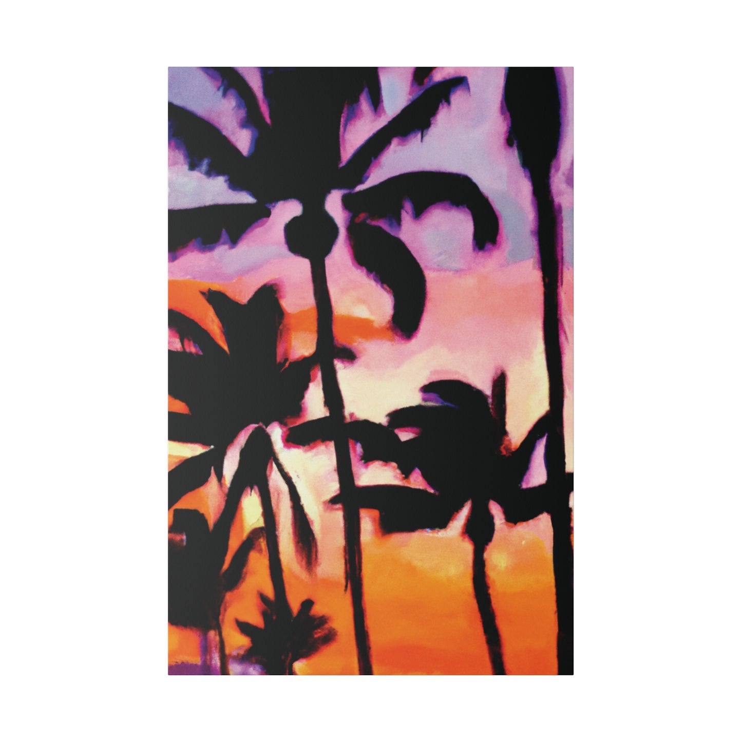 2090A - Miami Beach Sunset Painting Print | Miami | Beach | Sunset | Poster | Home Decor | Wall Art | Canvas