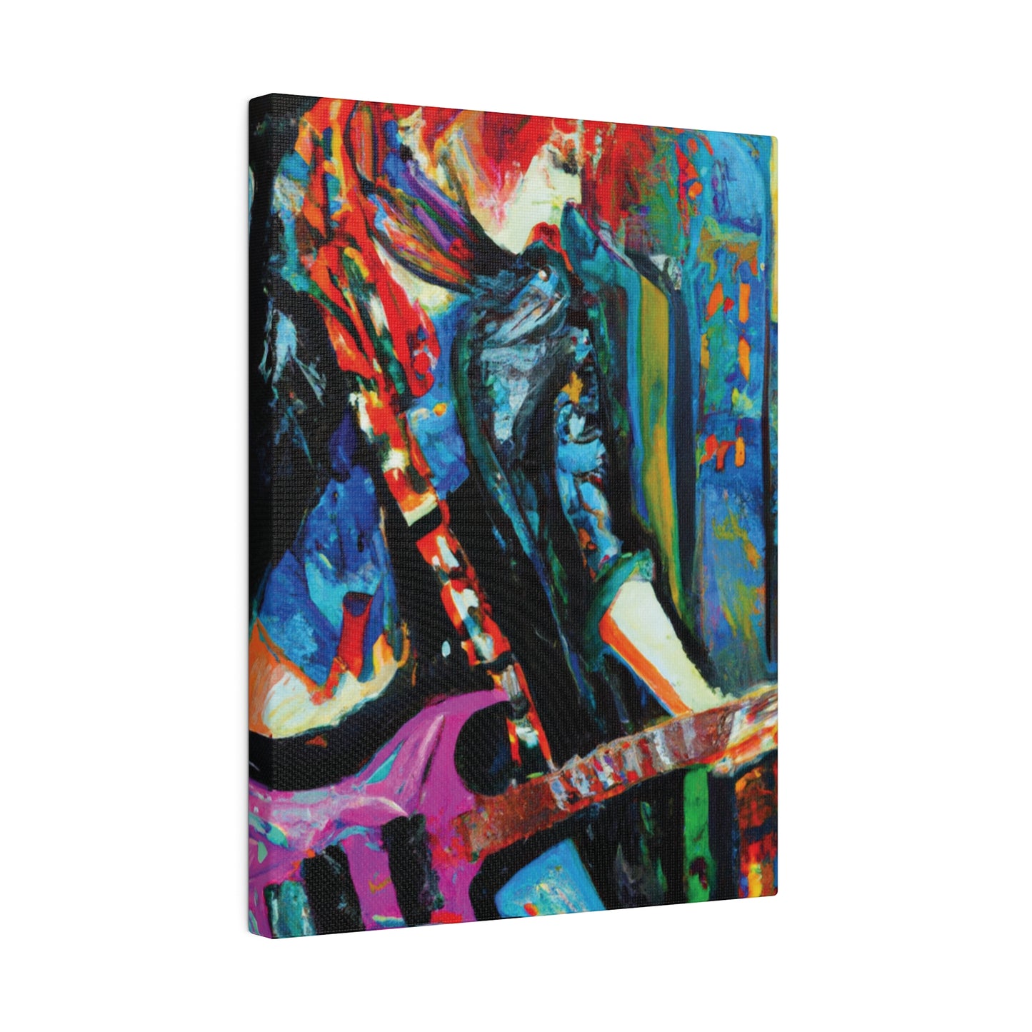 8461D - Rockstar Oil Painting Style Print | Poster | Home Decor | Wall Art | Music Art | Canvas