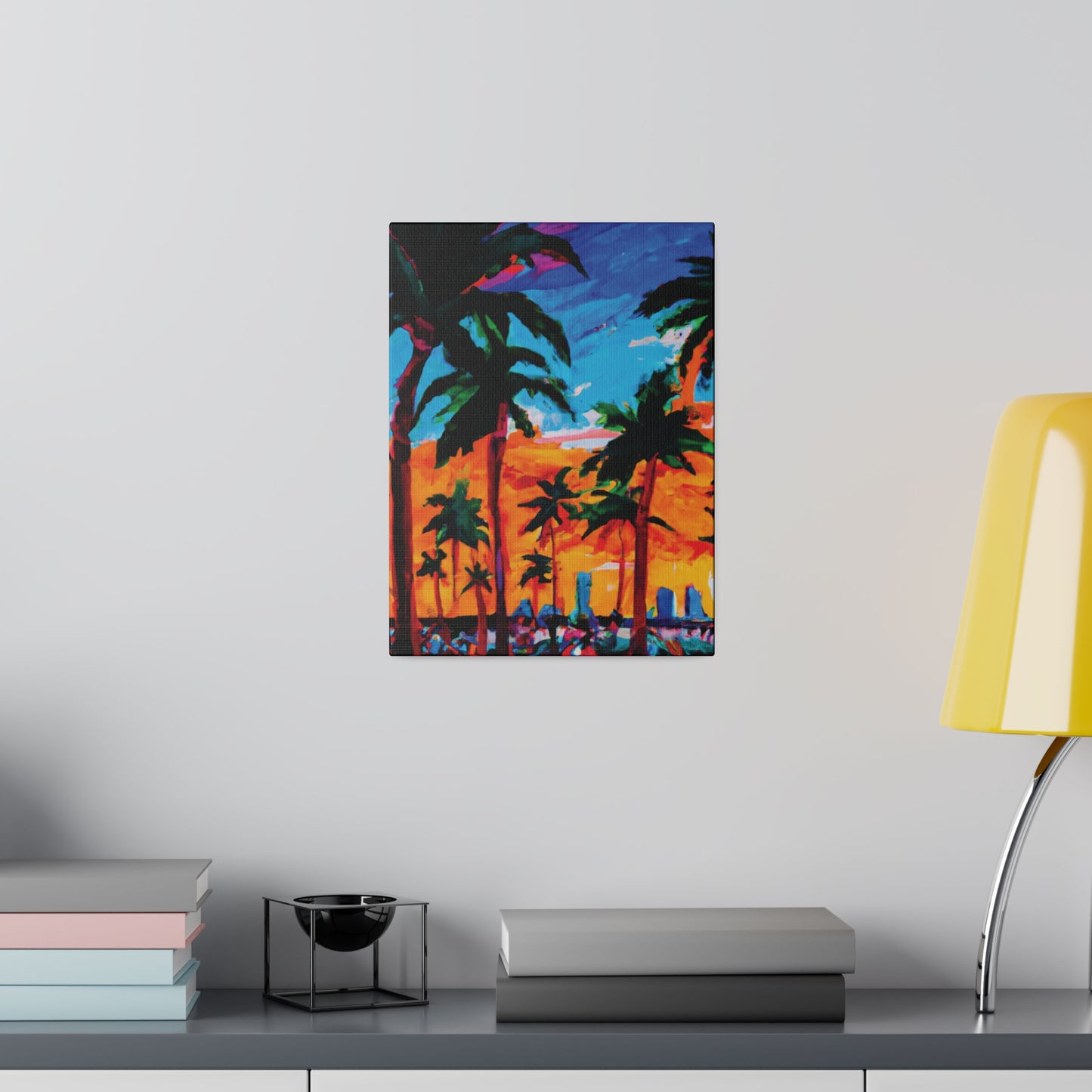 8453X - Miami Beach Sunset Painting Print | Miami | Beach | Sunset | Poster | Home Decor | Wall Art | Canvas