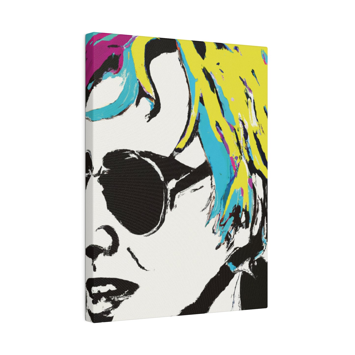 3921R - Rockstar Painting Print | Face | Abstract | Poster | Home Decor | Wall Art | Music Art | Canvas