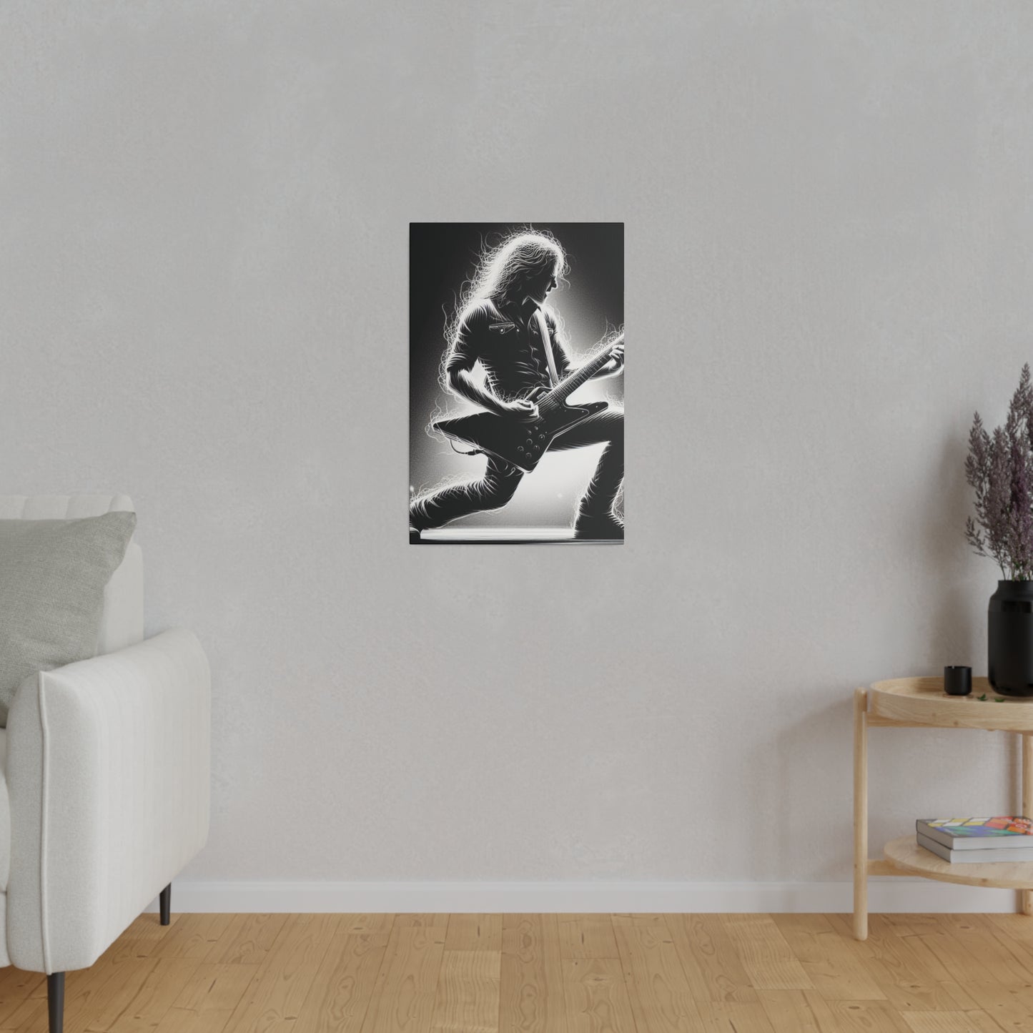 4987J - music art work, rockstar gifts, musician gift ideas, guitar art work, guitar artwork, guitar wall art canvas, playing guitar, decor