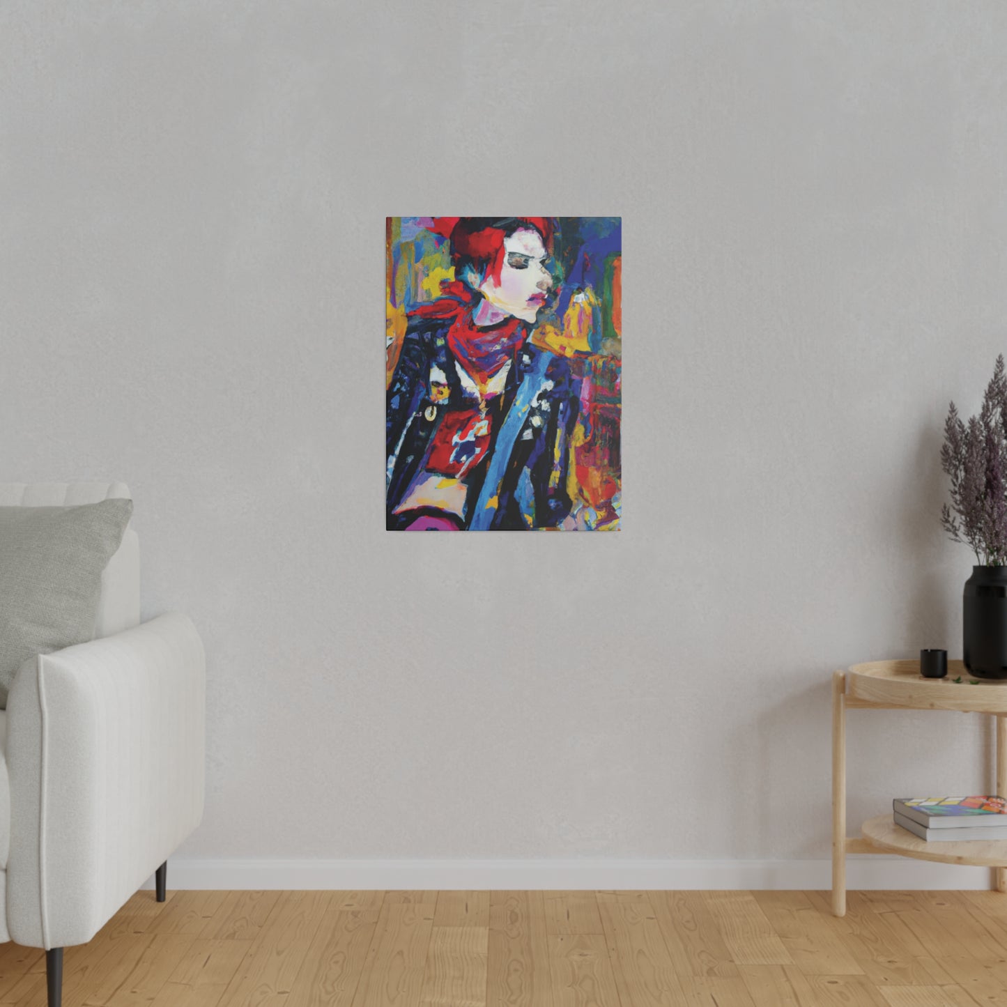 8996X - Rockstar Oil Painting Style Print | Poster | Home Decor | Wall Art | Music Art | Canvas