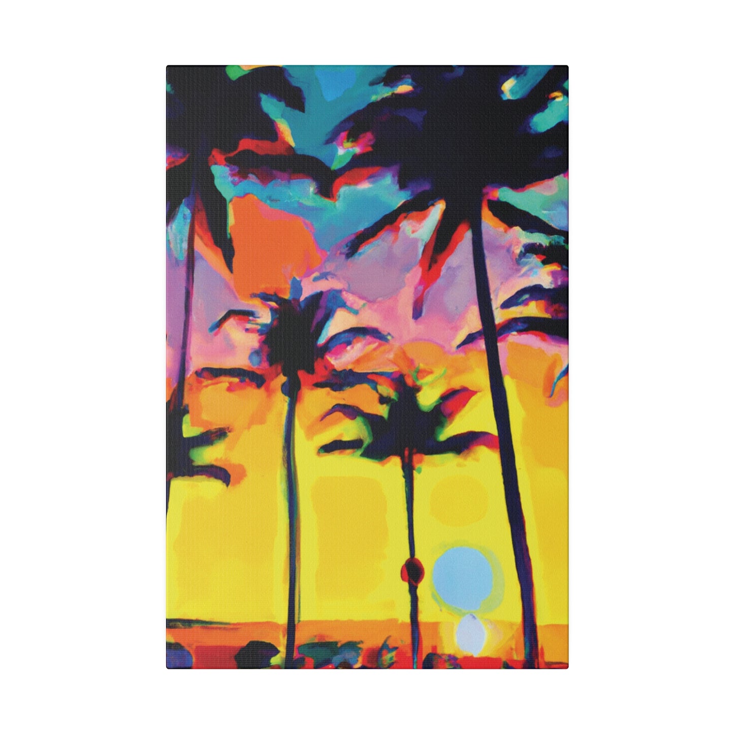 108K - Miami Beach Sunset Painting Print | Miami | Beach | Sunset | Poster | Home Decor | Wall Art | Canvas