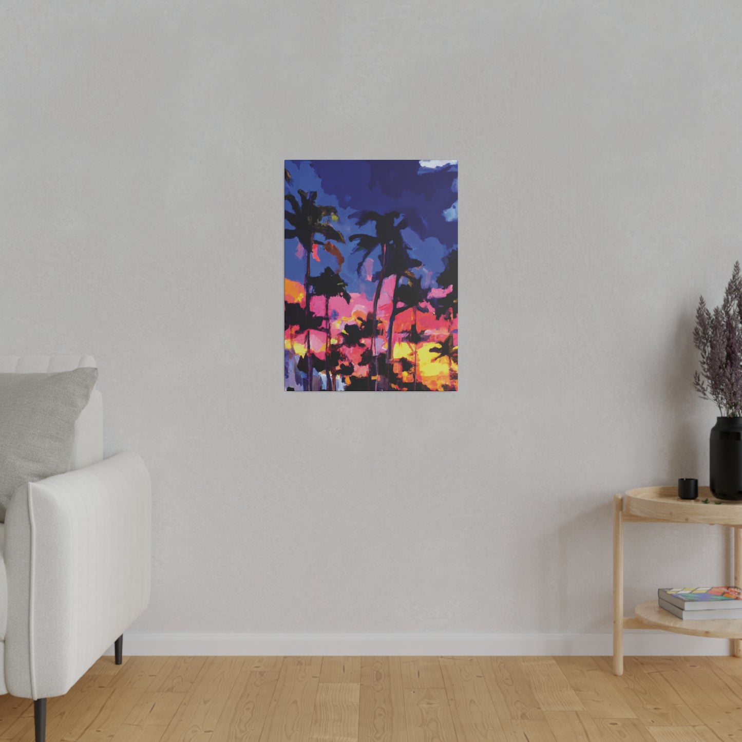 4397K - Miami Beach Sunset Painting Print | Miami | Beach | Sunset | Poster | Home Decor | Wall Art | Canvas