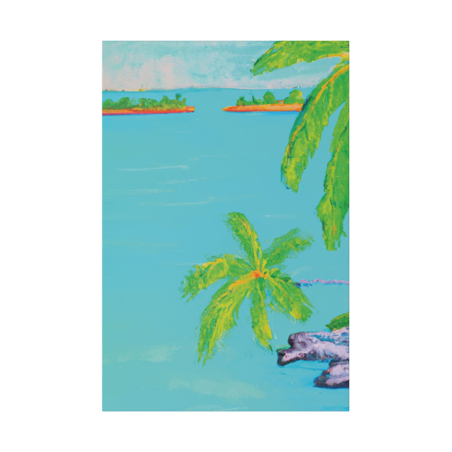 8932V - Bahamas Ocean Painting Print | Bahamas | Ocean | Beach | Poster | Home Decor | Wall Art | Canvas