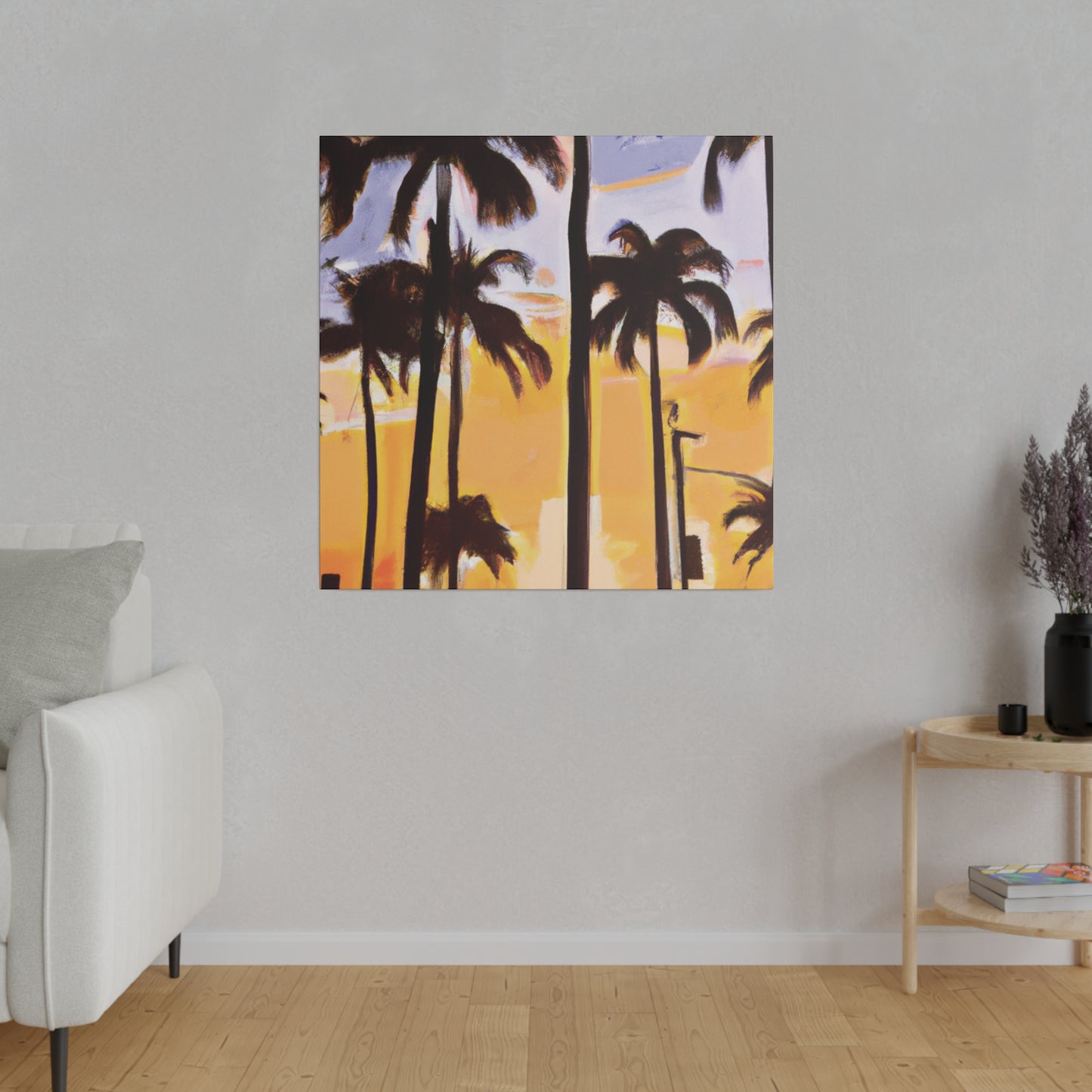 8392O - Miami Beach Sunset Painting Print | Miami | Beach | Sunset | Poster | Home Decor | Wall Art | Canvas